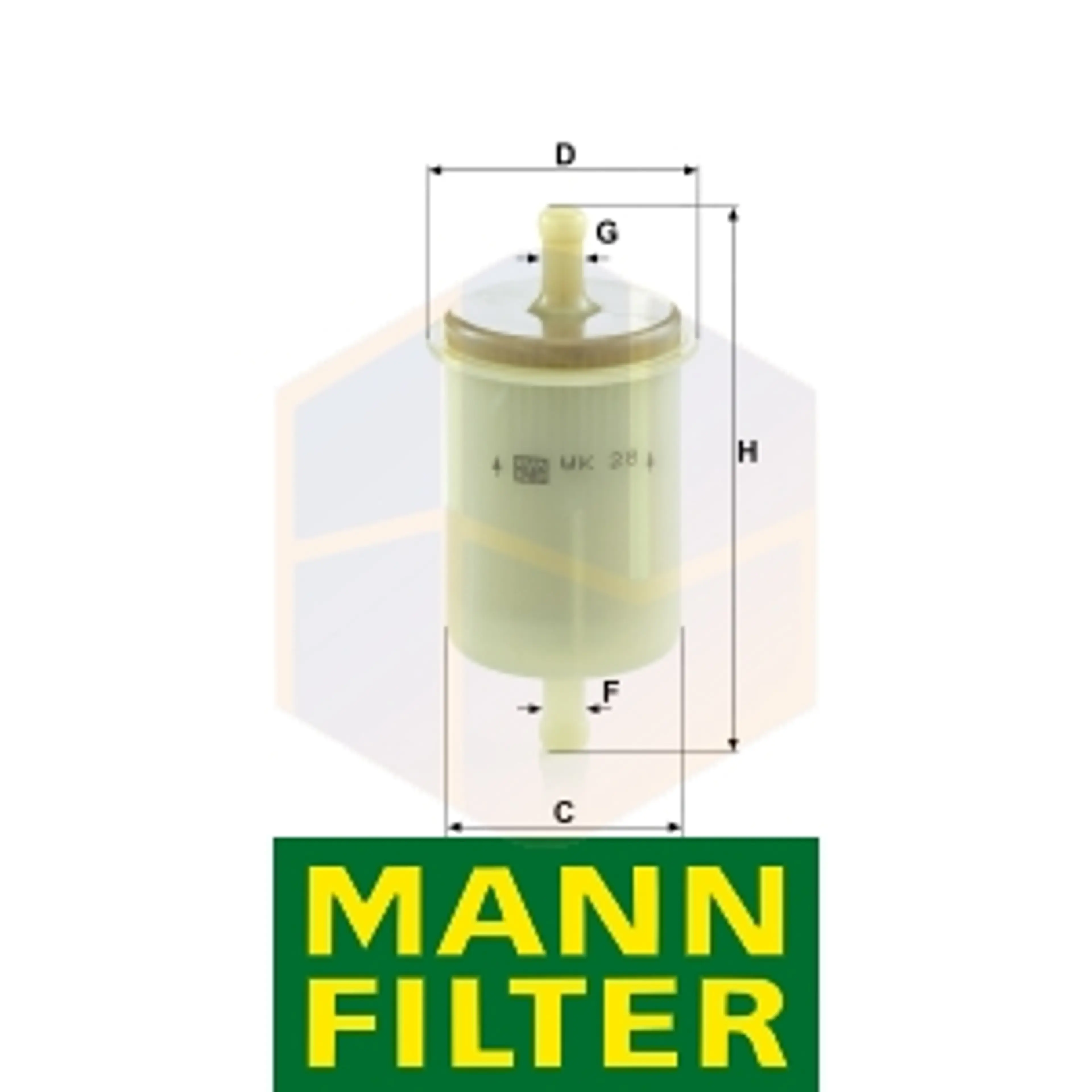 FILTRO COMBUSTIBLE WK 28 MANN