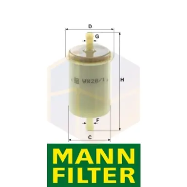 FILTRO COMBUSTIBLE WK 28/1 MANN