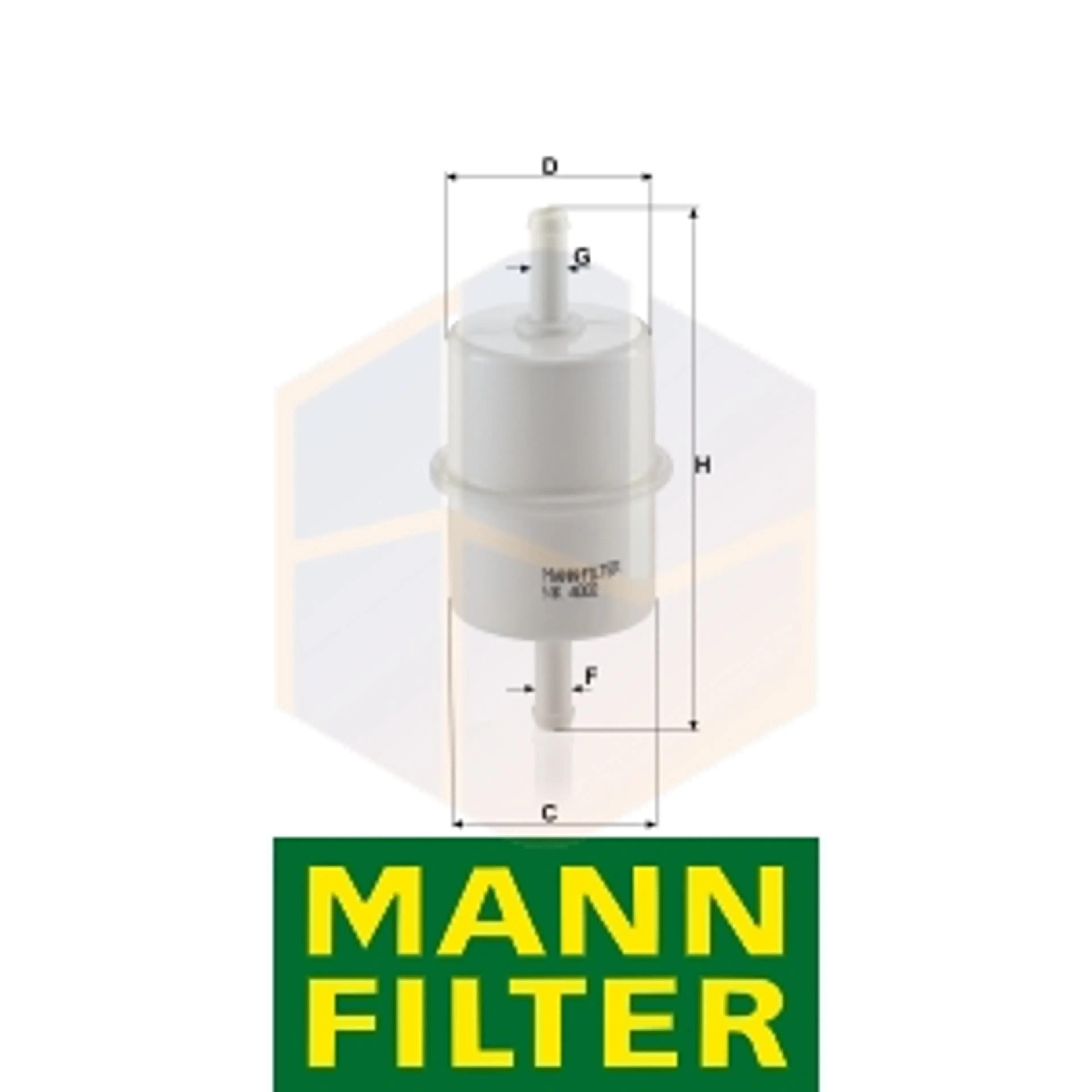 FILTRO COMBUSTIBLE WK 4002 MANN