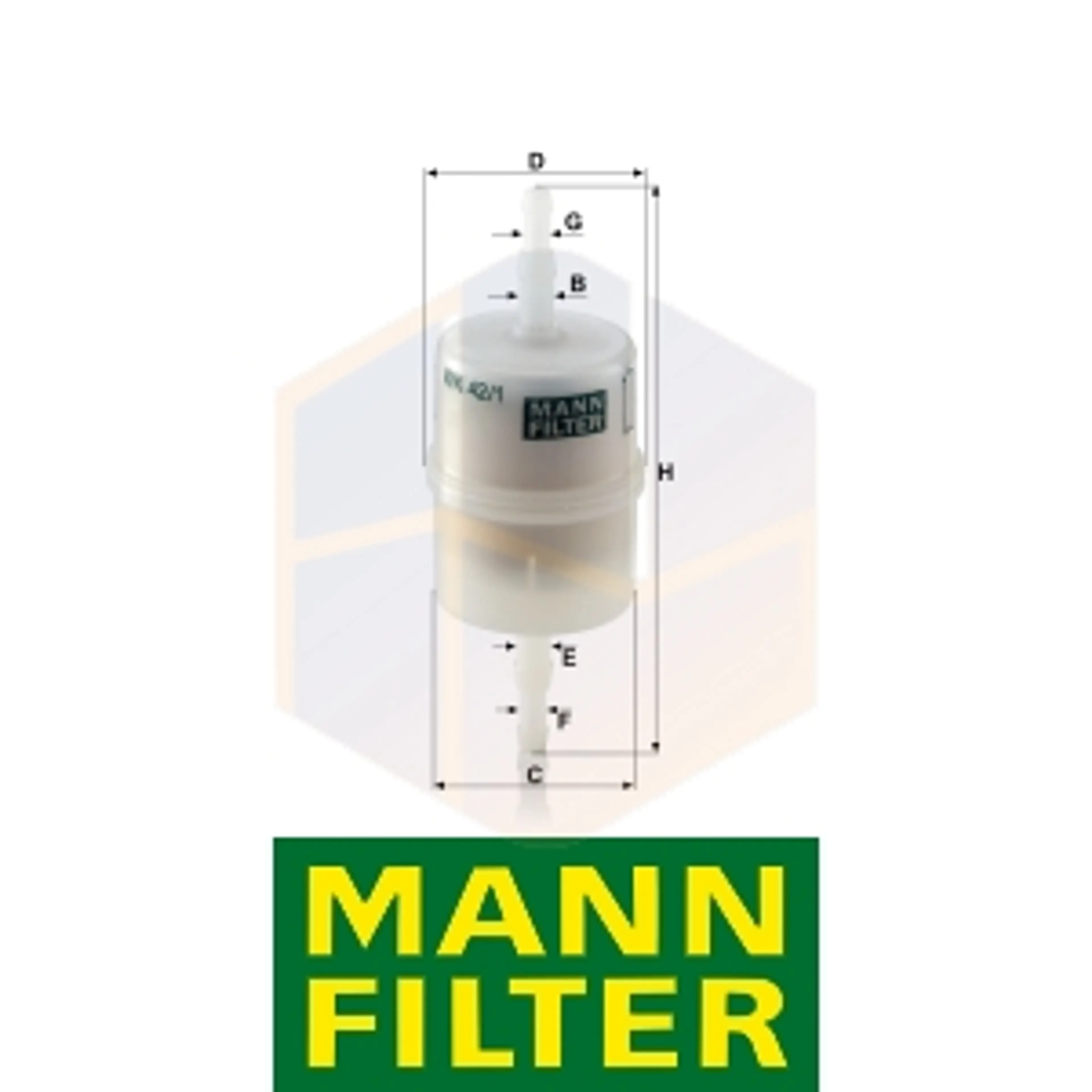FILTRO COMBUSTIBLE WK 42/1 MANN