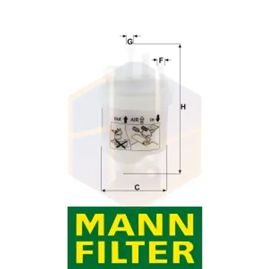 FILTRO COMBUSTIBLE WK 53 MANN