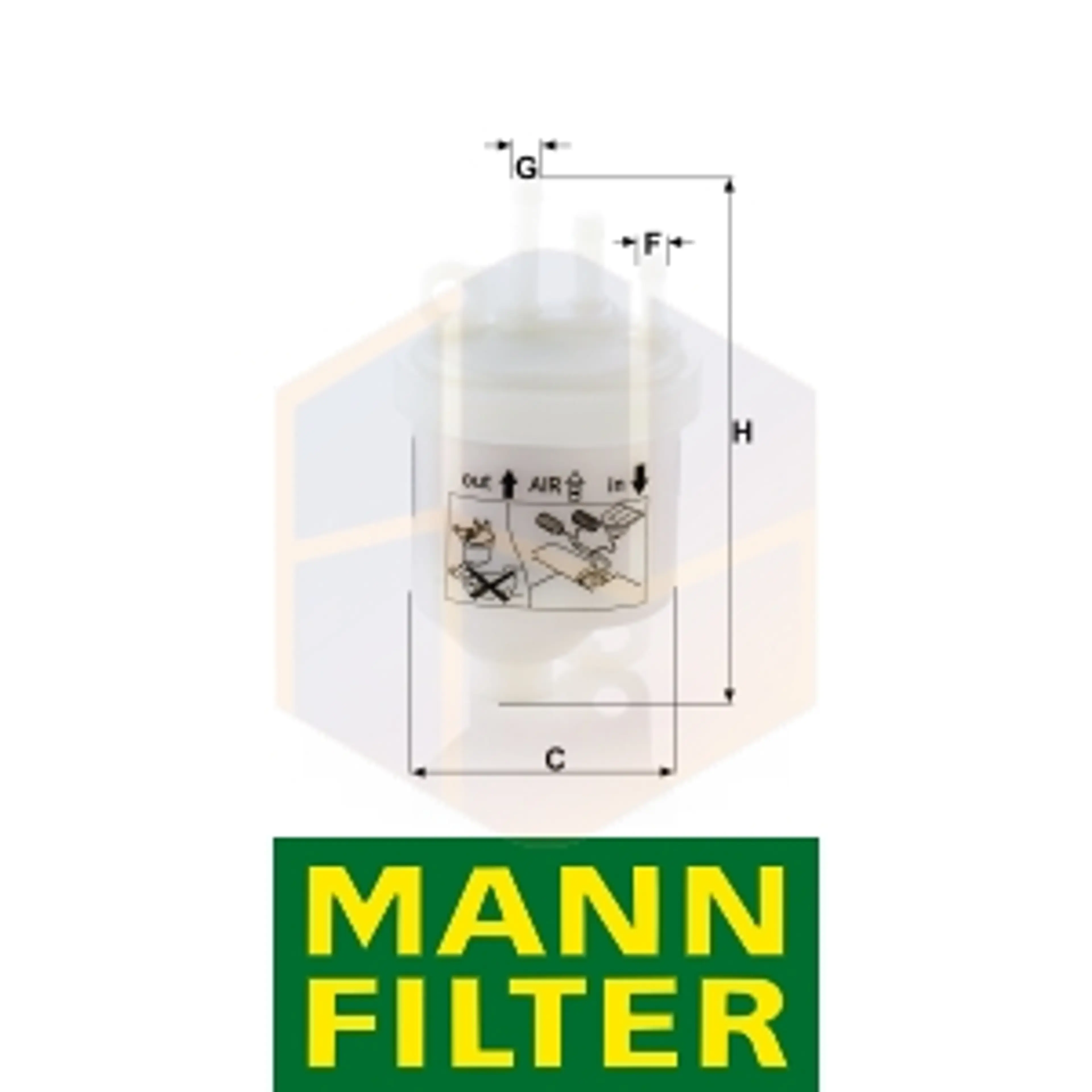 FILTRO COMBUSTIBLE WK 53 MANN