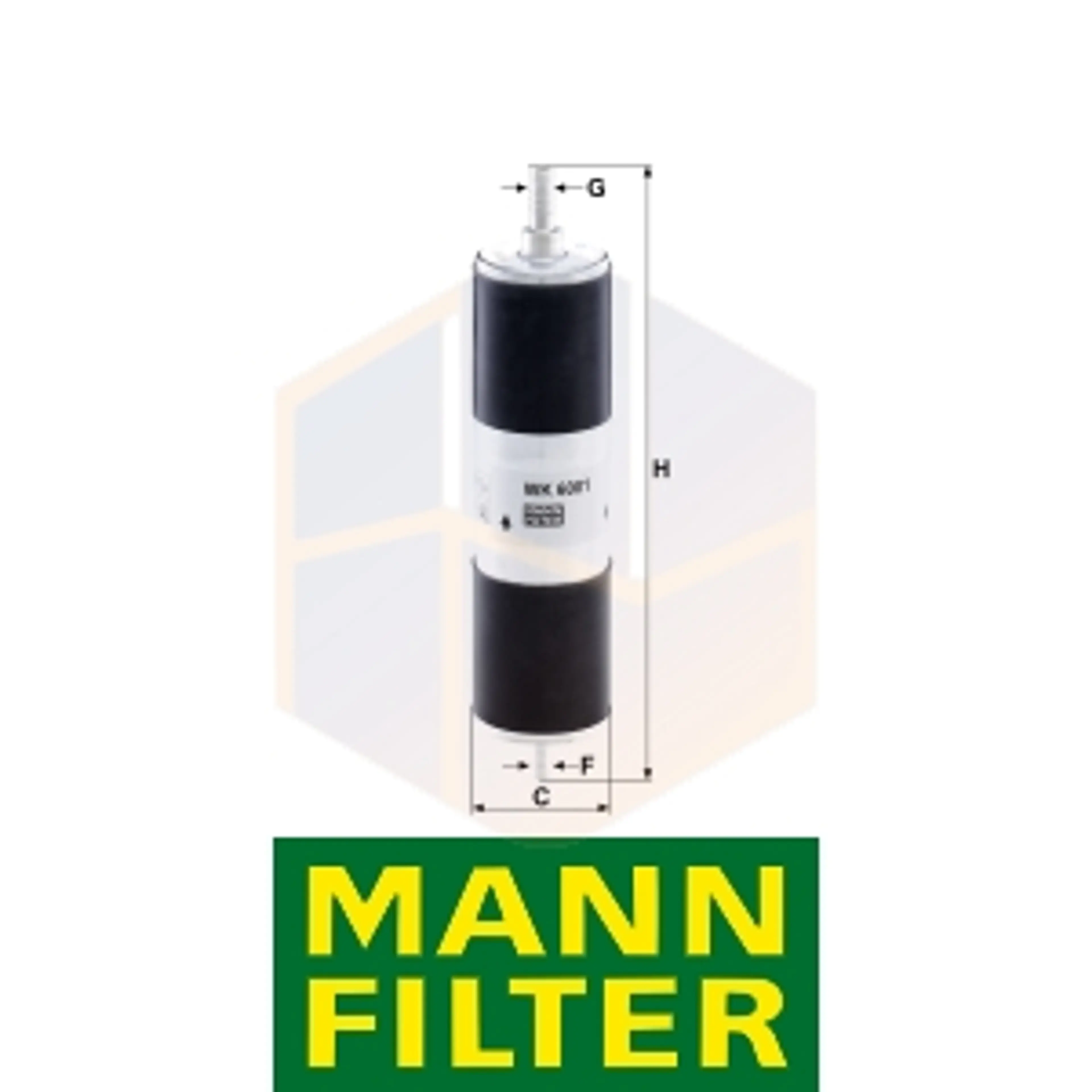 FILTRO COMBUSTIBLE WK 6001 MANN