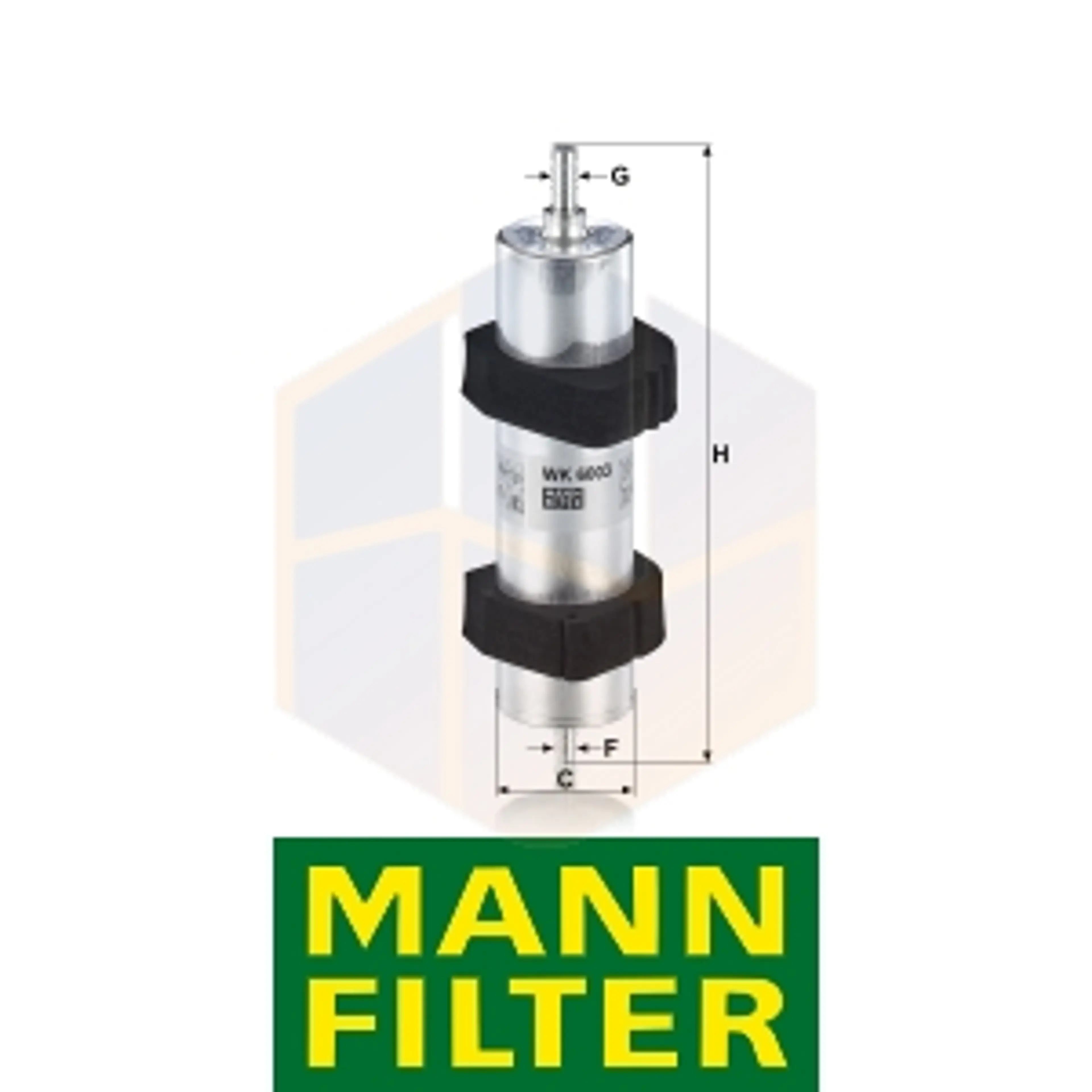 FILTRO COMBUSTIBLE WK 6003 MANN