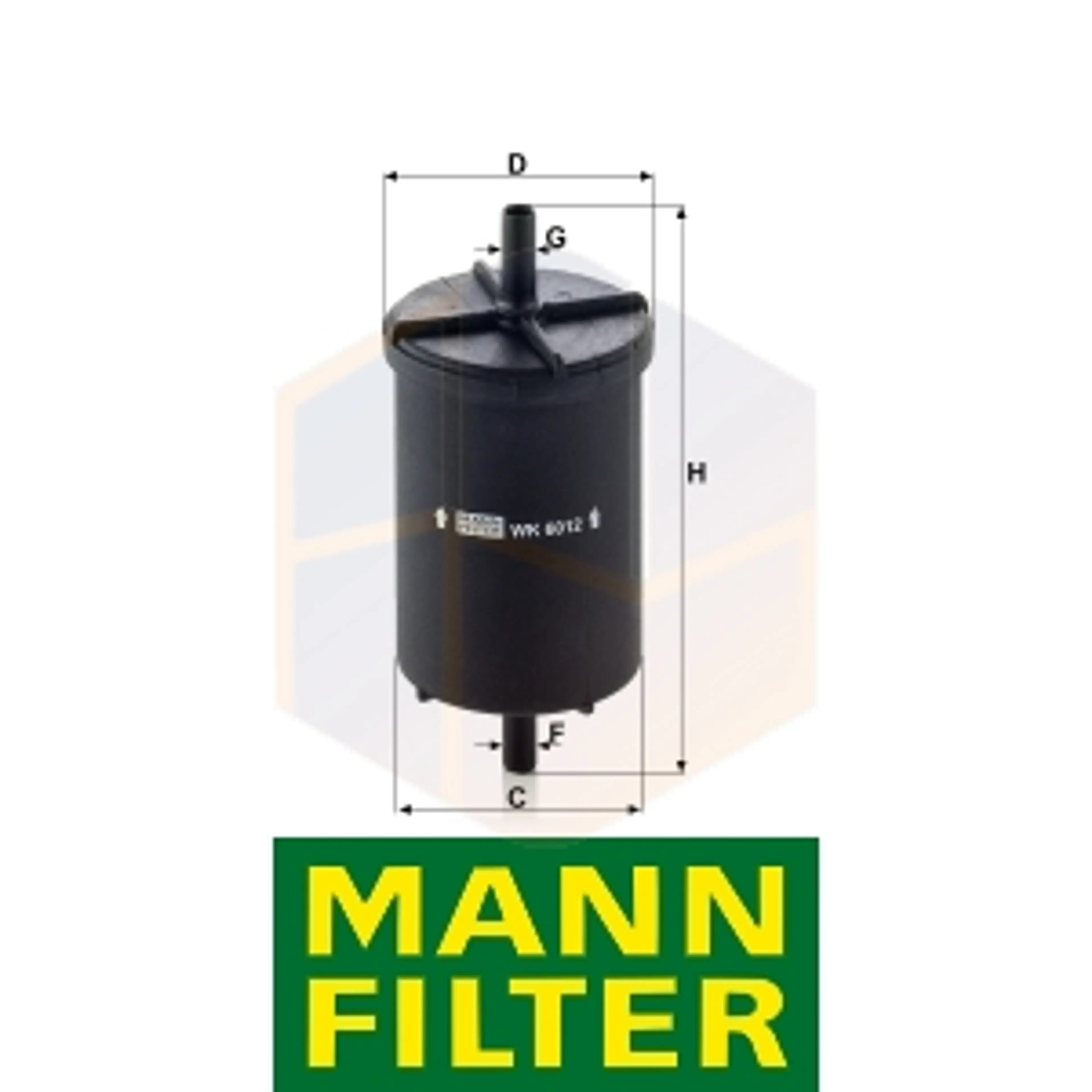 FILTRO COMBUSTIBLE WK 6012 MANN