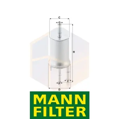 FILTRO COMBUSTIBLE WK 6015 MANN