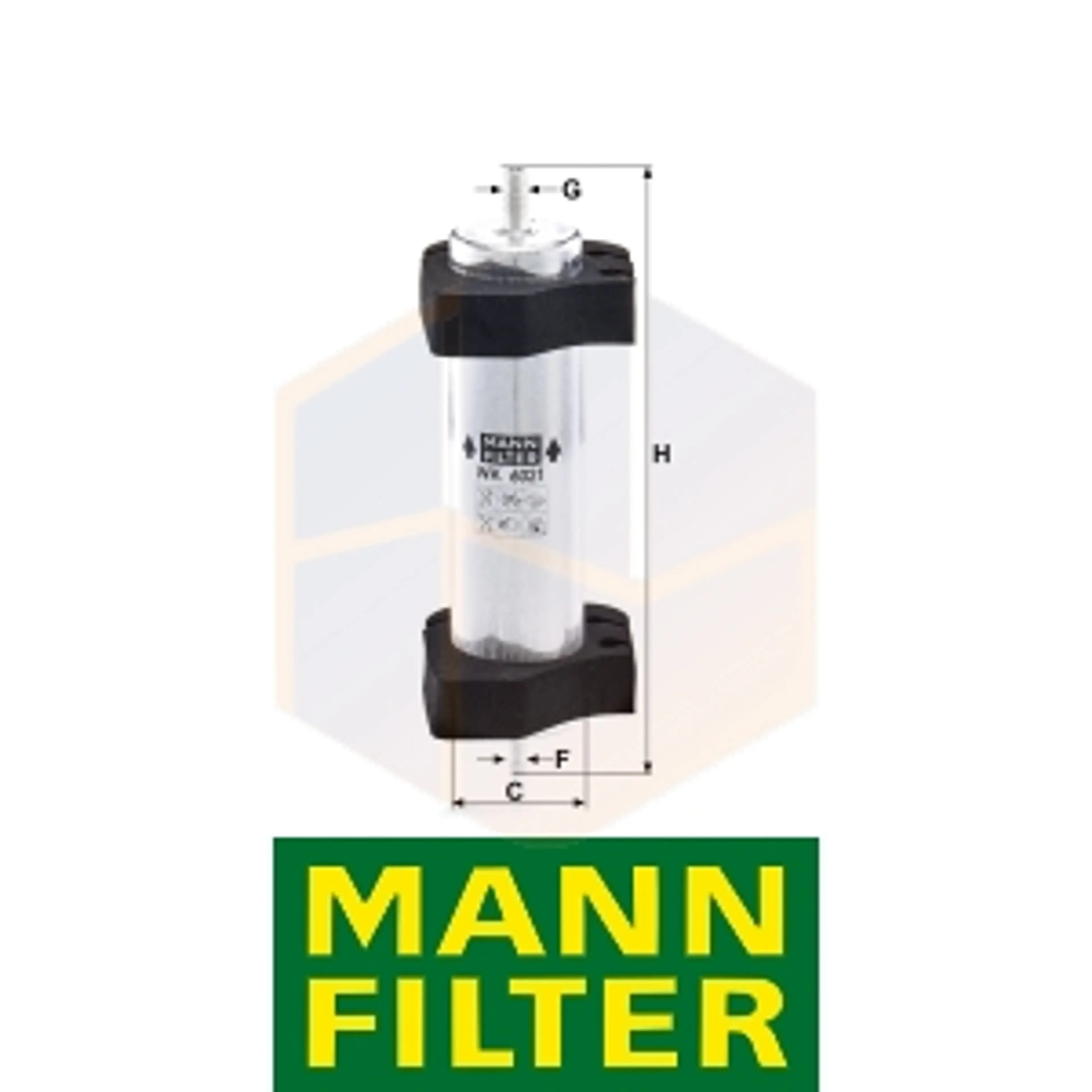 FILTRO COMBUSTIBLE WK 6021 MANN