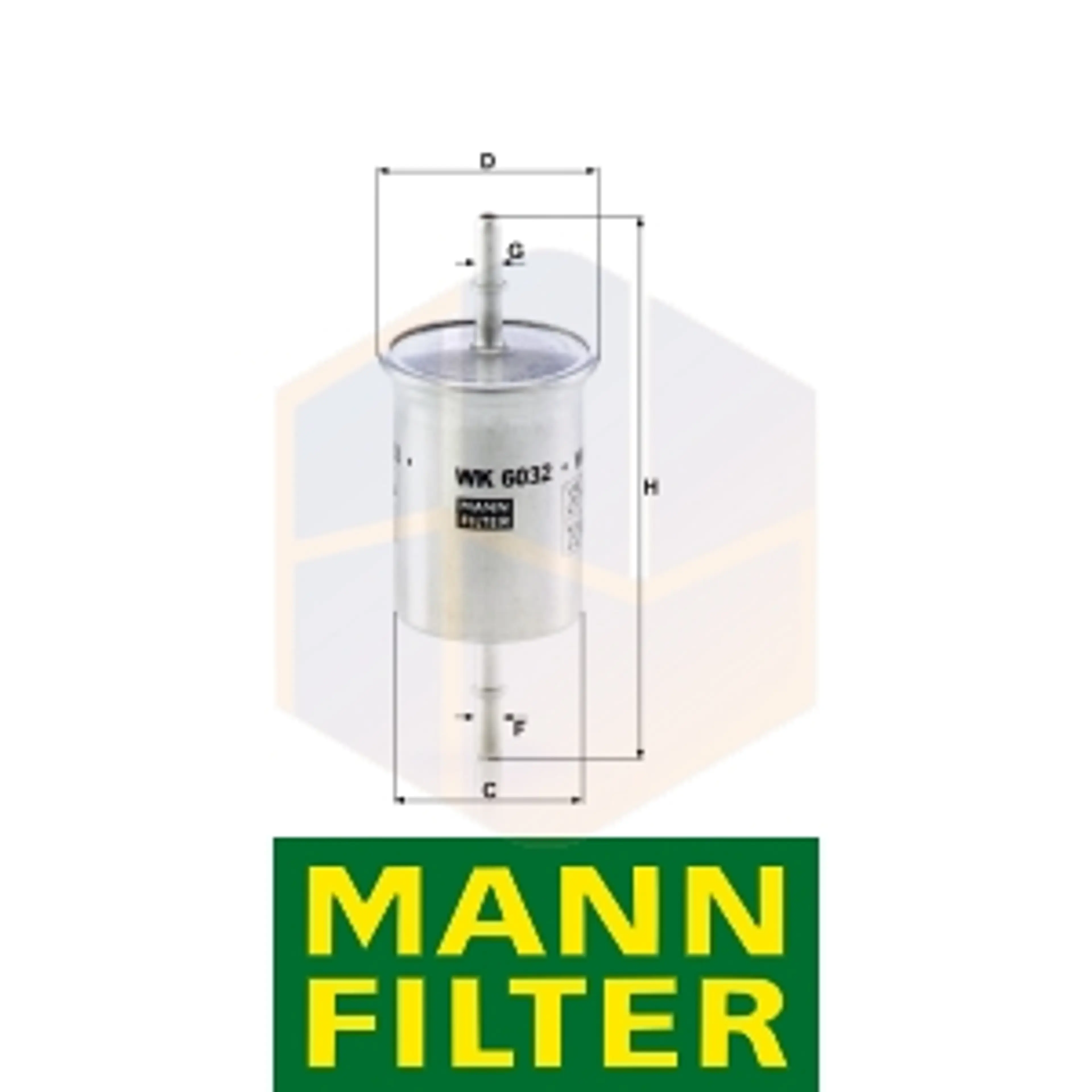 FILTRO COMBUSTIBLE WK 6032 MANN