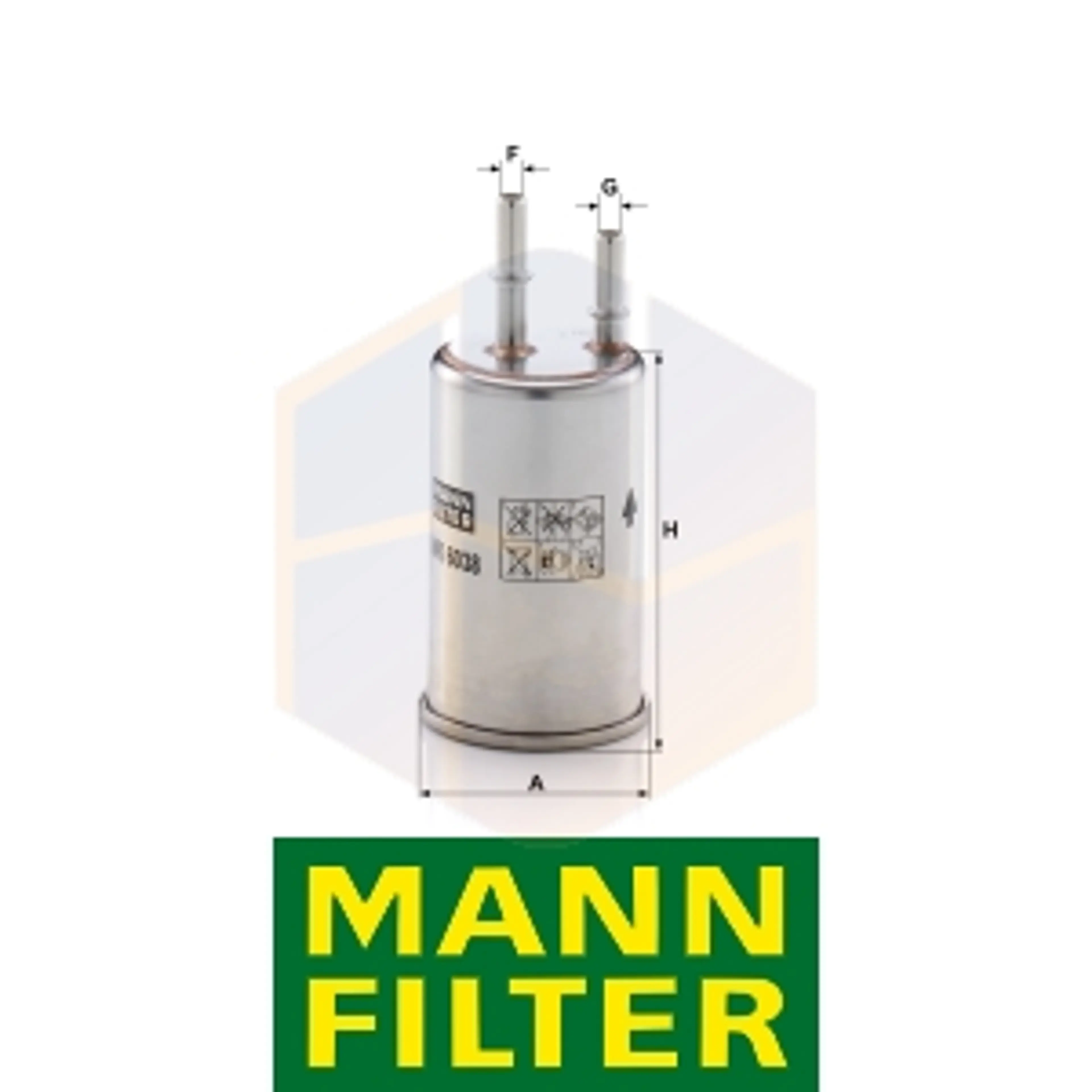 FILTRO COMBUSTIBLE WK 6038 MANN