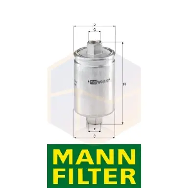 FILTRO COMBUSTIBLE WK 612/2 MANN