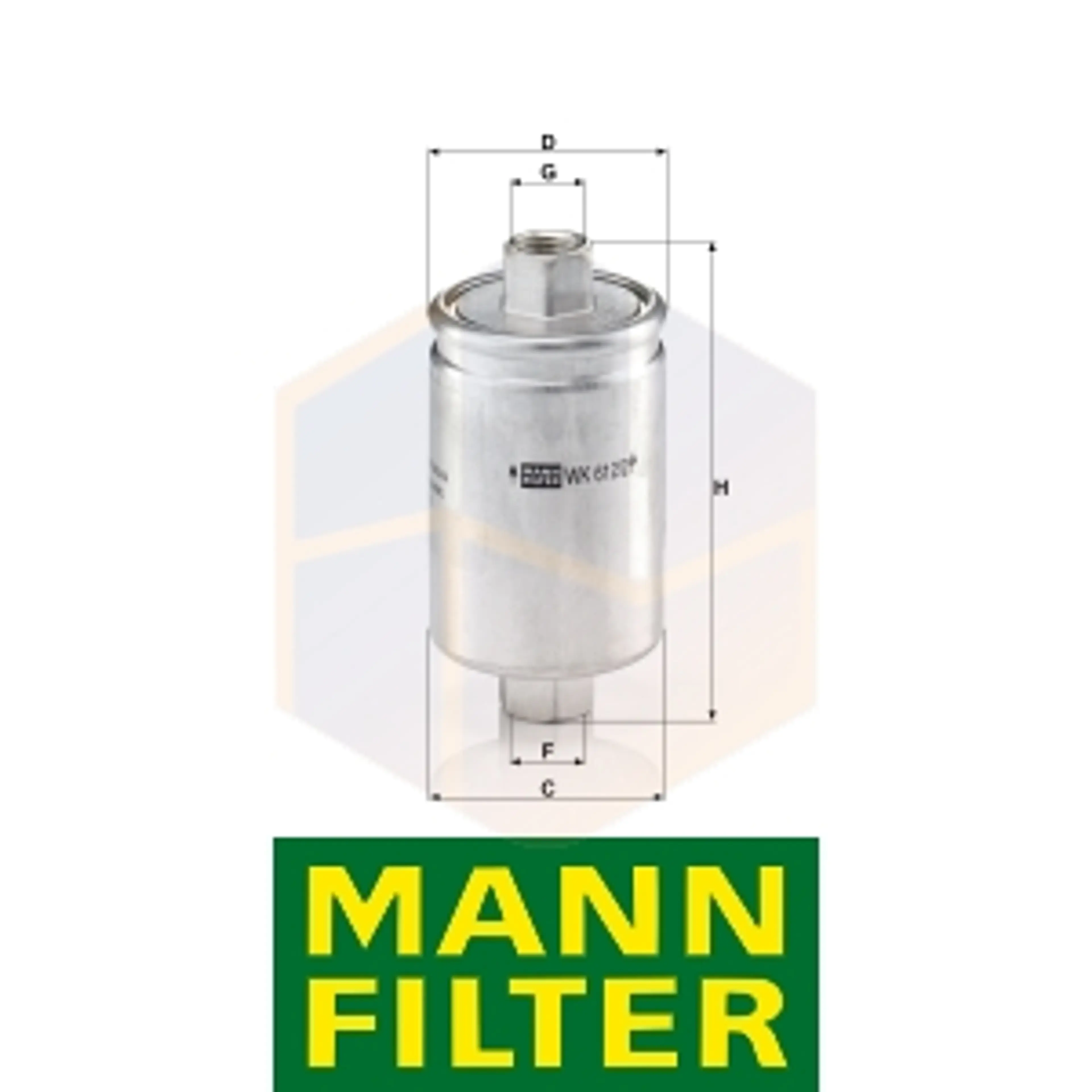 FILTRO COMBUSTIBLE WK 612/2 MANN