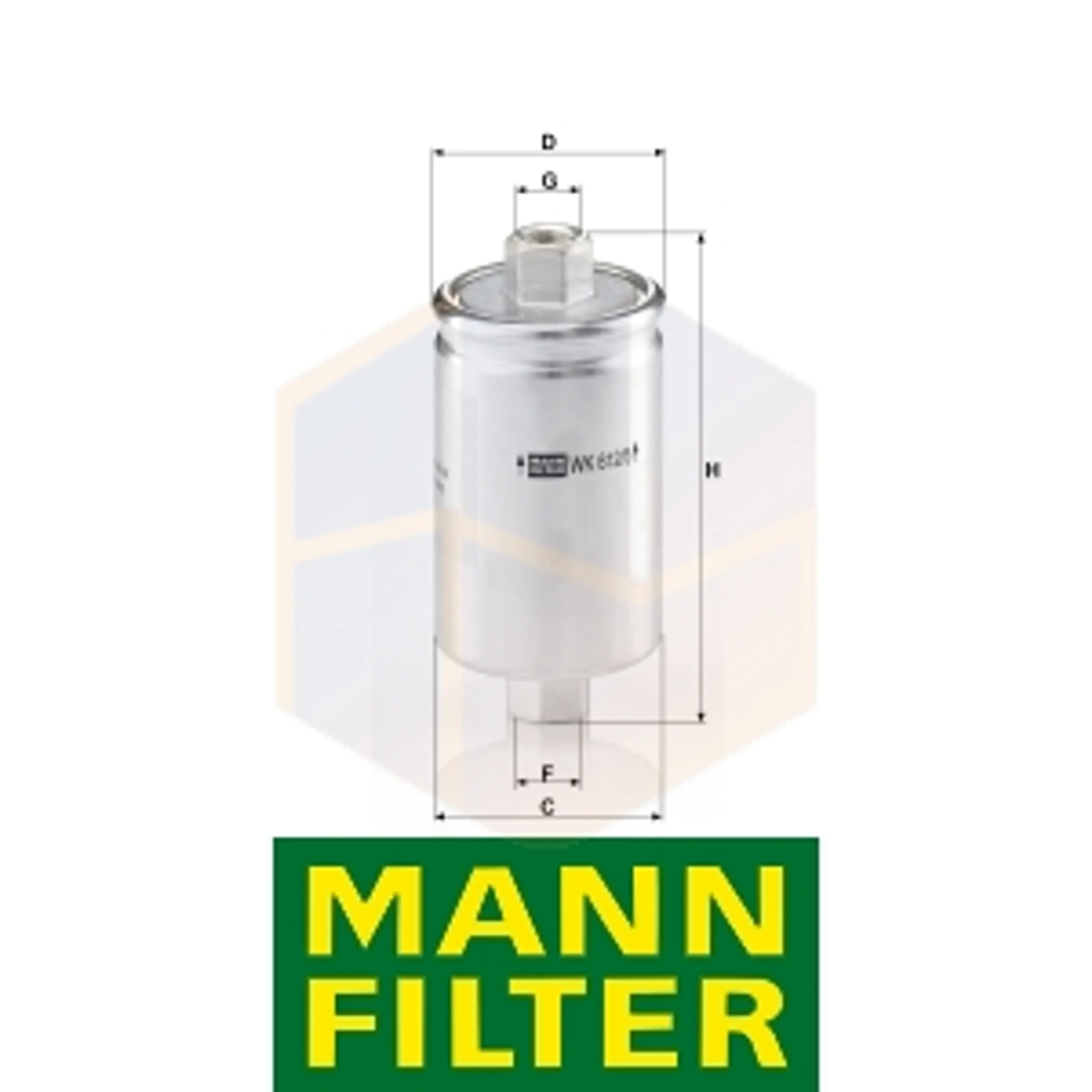 FILTRO COMBUSTIBLE WK 612/5 MANN