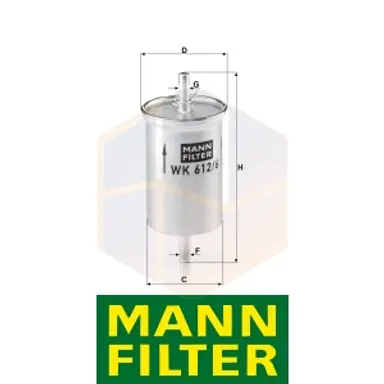FILTRO COMBUSTIBLE WK 612/6 MANN