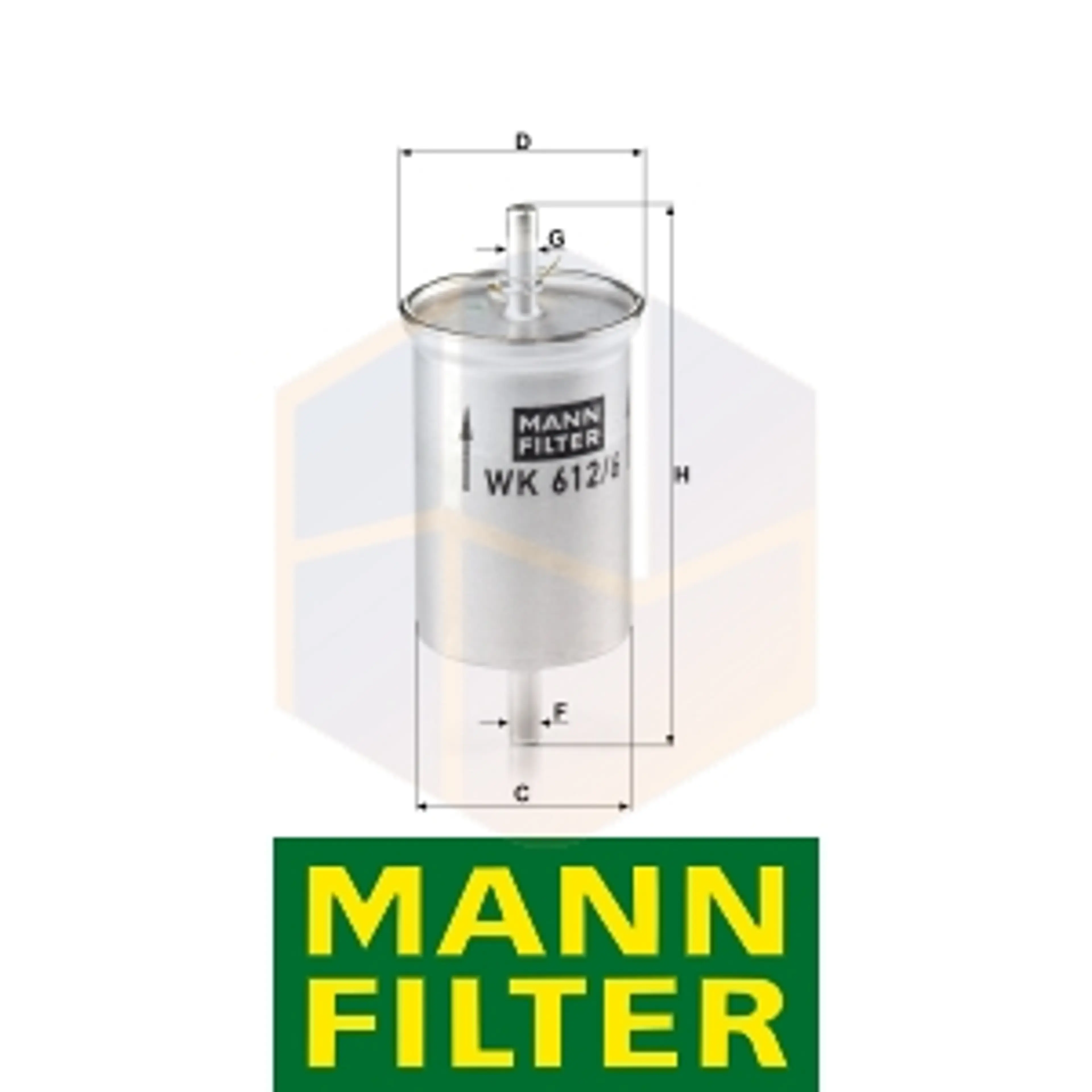 FILTRO COMBUSTIBLE WK 612/6 MANN