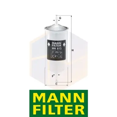 FILTRO COMBUSTIBLE WK 613 MANN