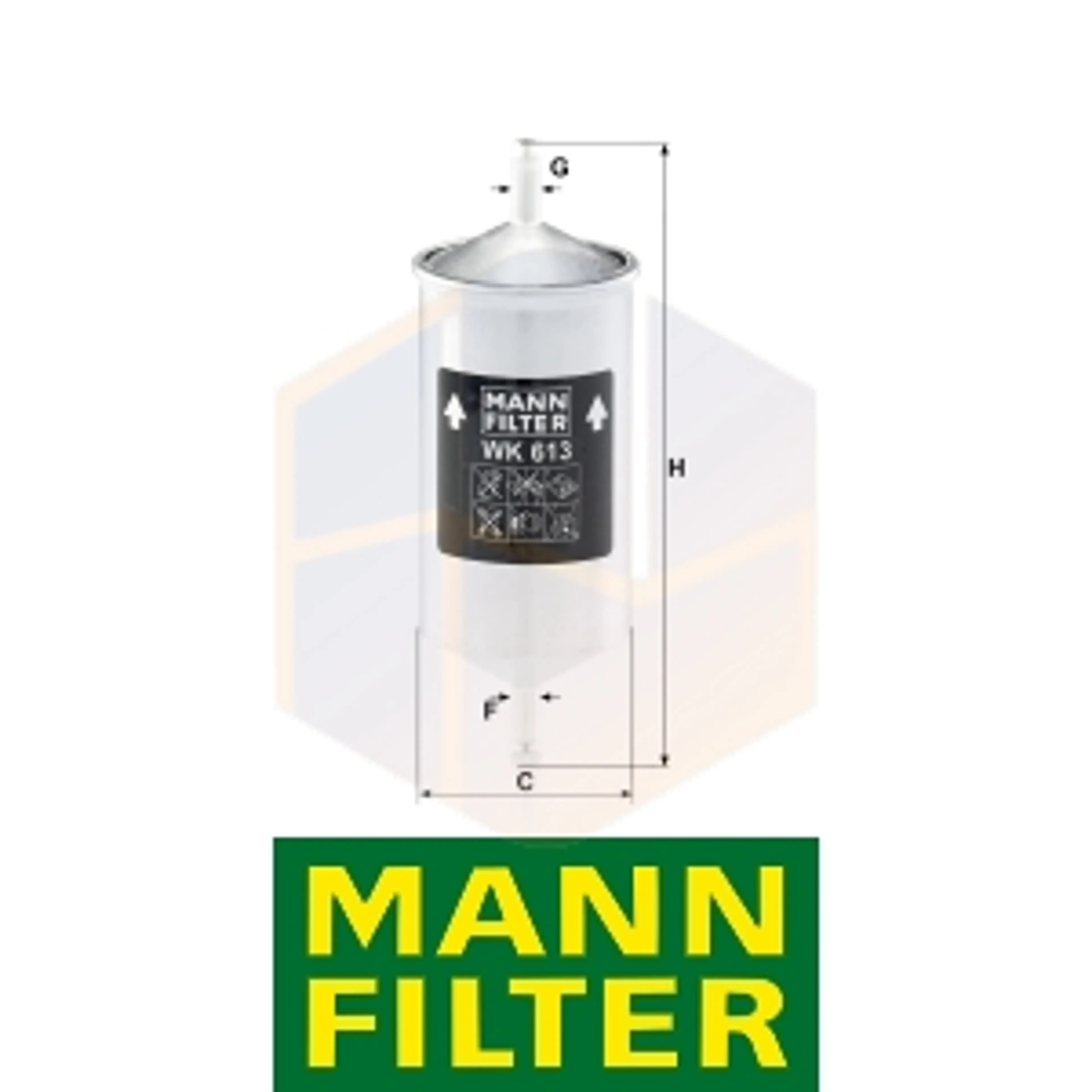 FILTRO COMBUSTIBLE WK 613 MANN