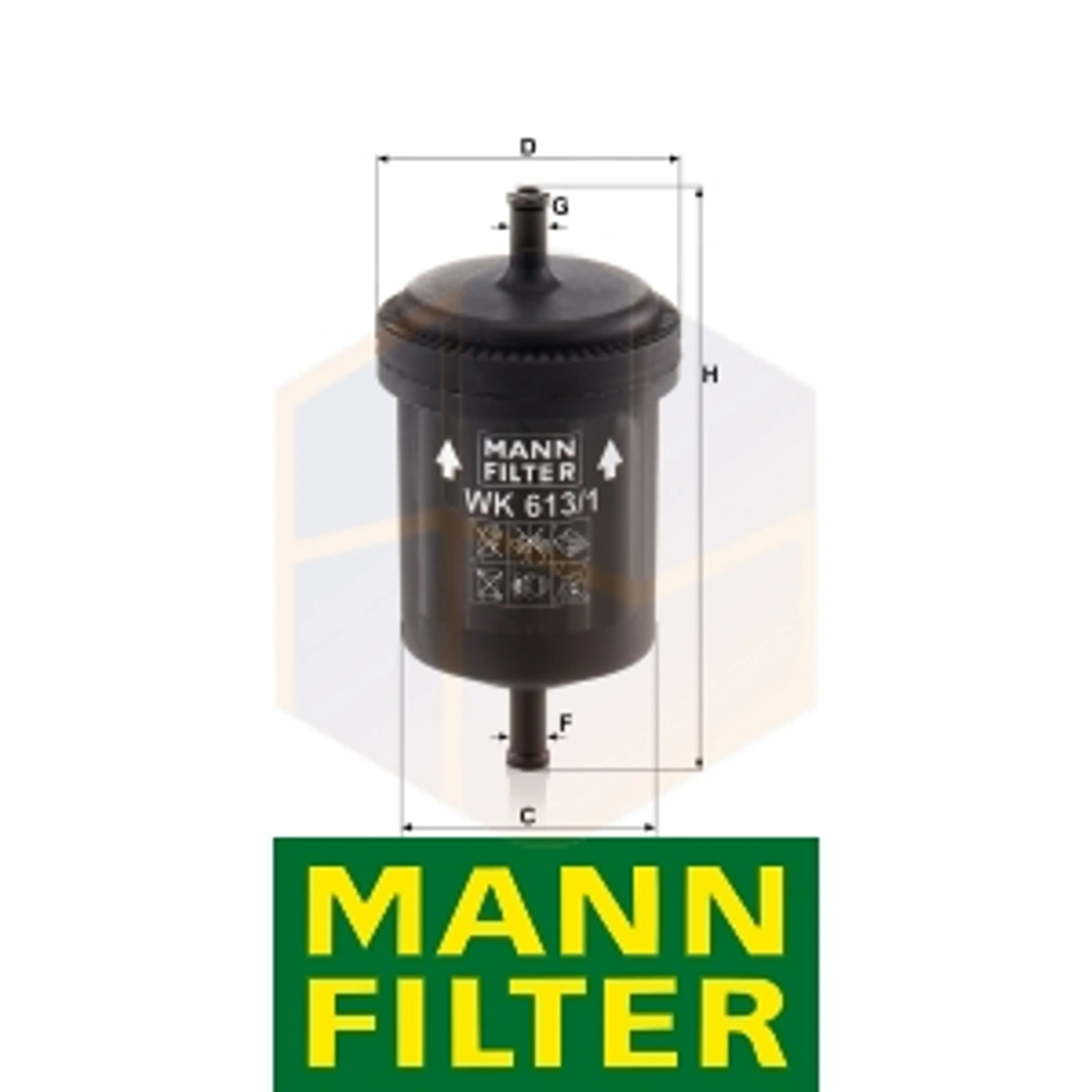 FILTRO COMBUSTIBLE WK 613/1 MANN