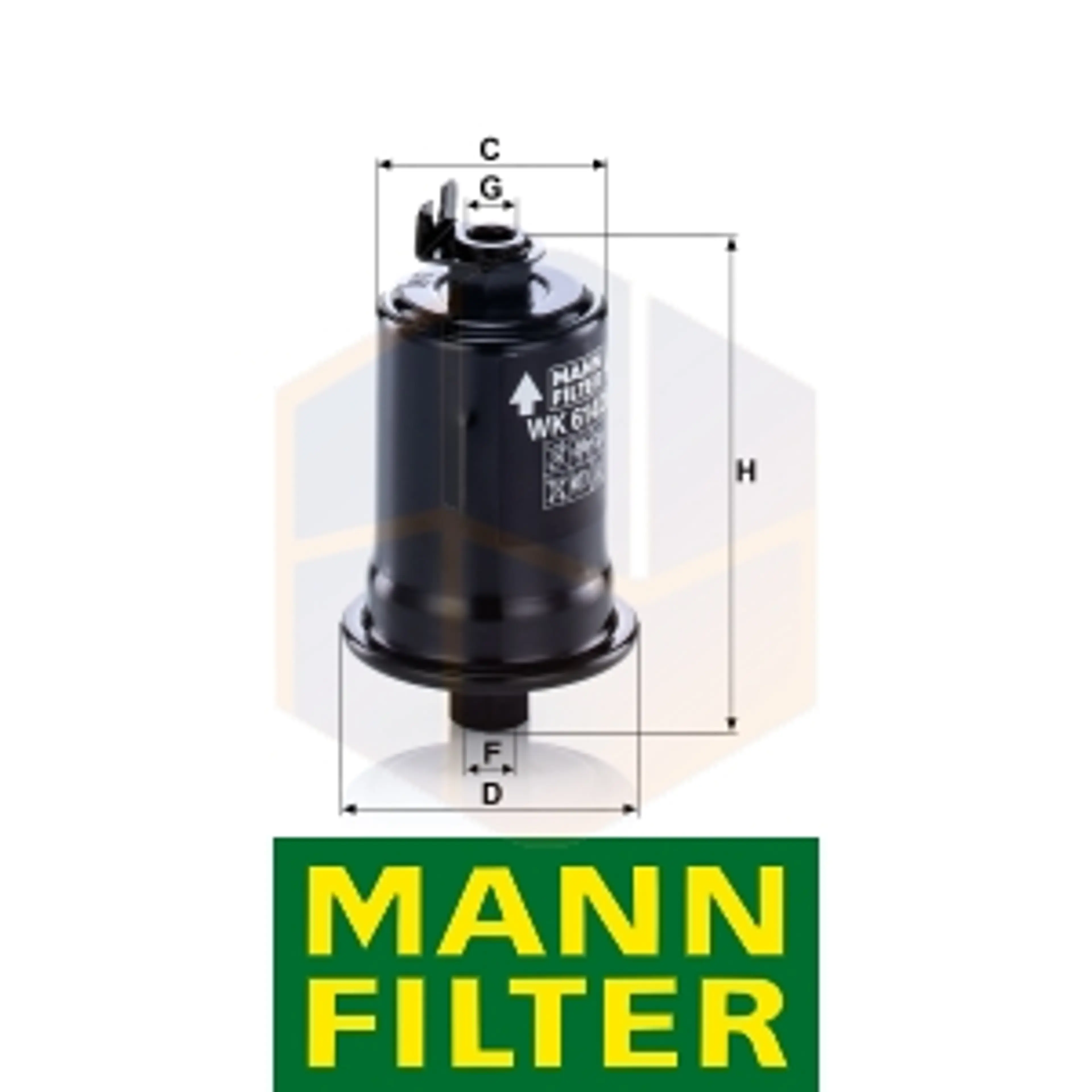 FILTRO COMBUSTIBLE WK 614/26 X MANN