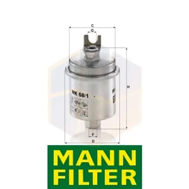 FILTRO COMBUSTIBLE WK 68/1 X MANN