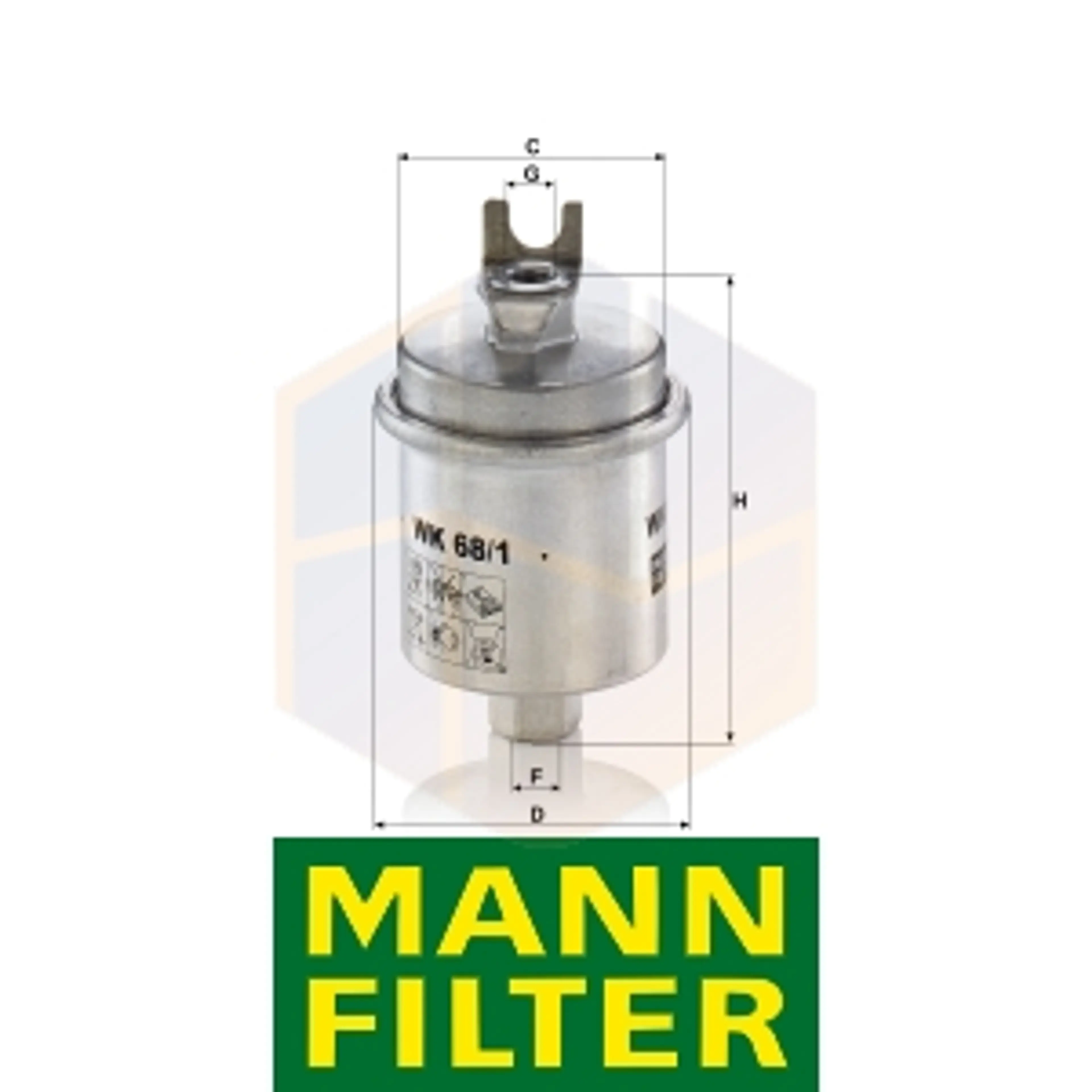 FILTRO COMBUSTIBLE WK 68/1 X MANN