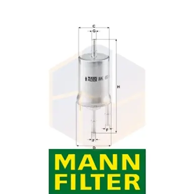 FILTRO COMBUSTIBLE WK 69 MANN
