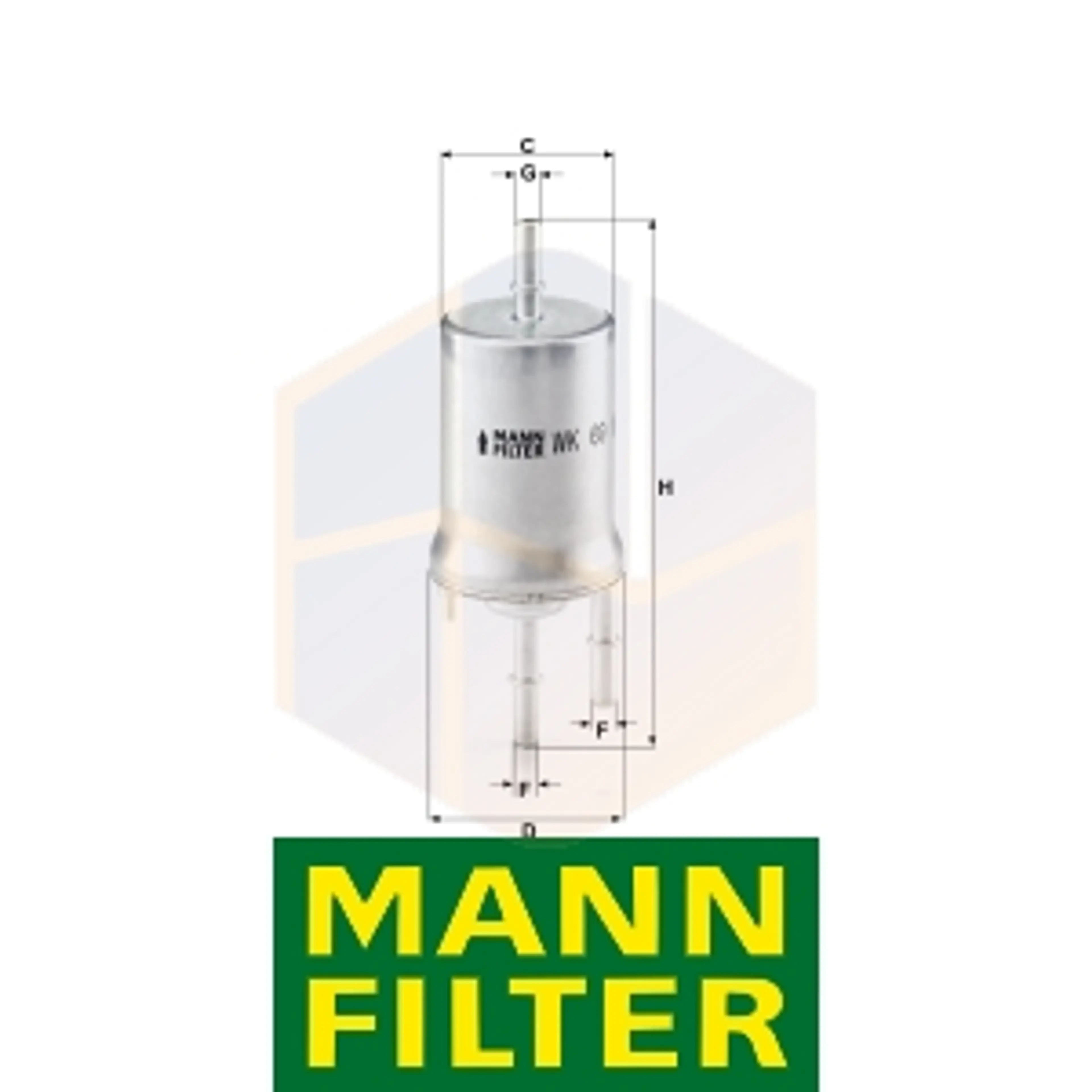 FILTRO COMBUSTIBLE WK 69 MANN