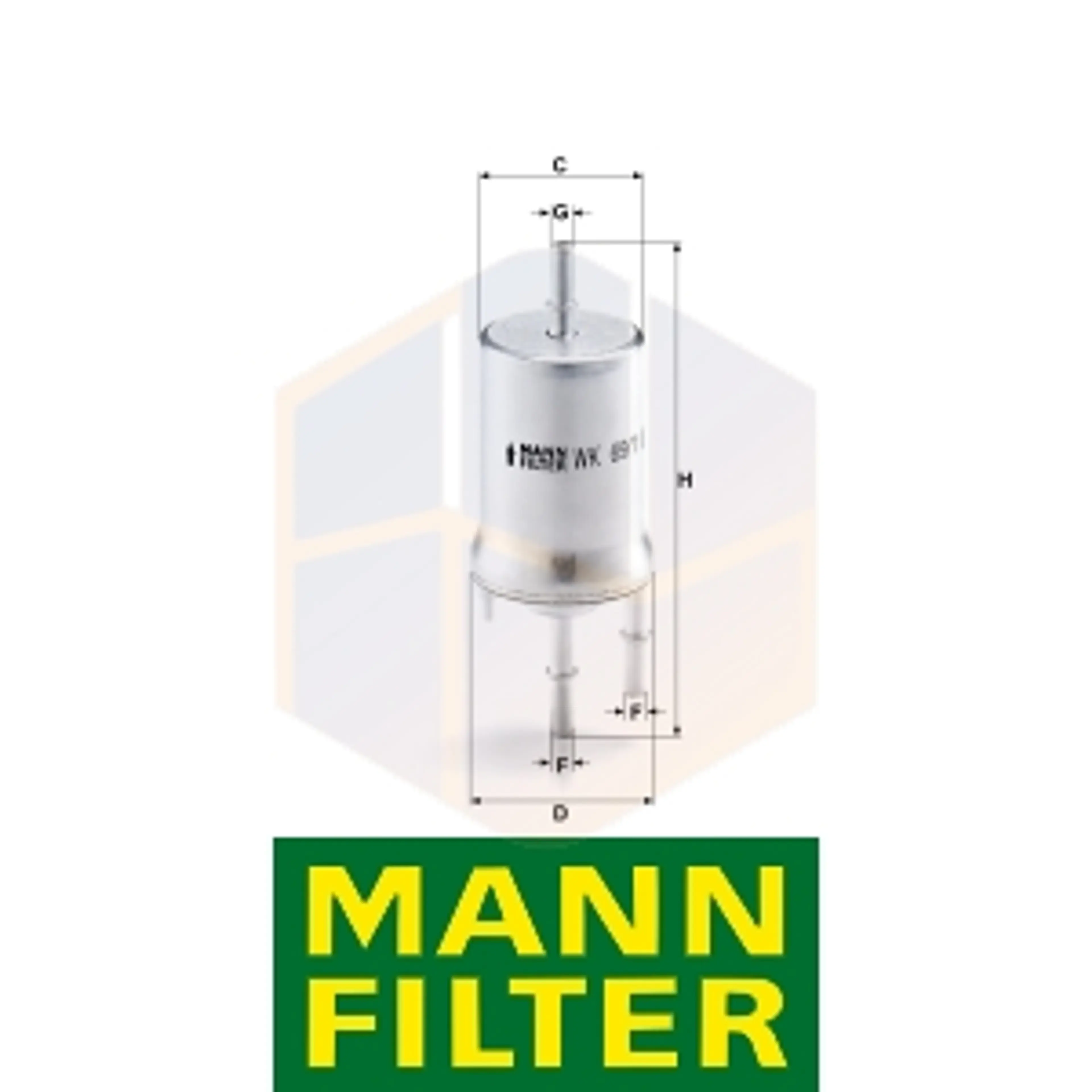 FILTRO COMBUSTIBLE WK 69/1 MANN