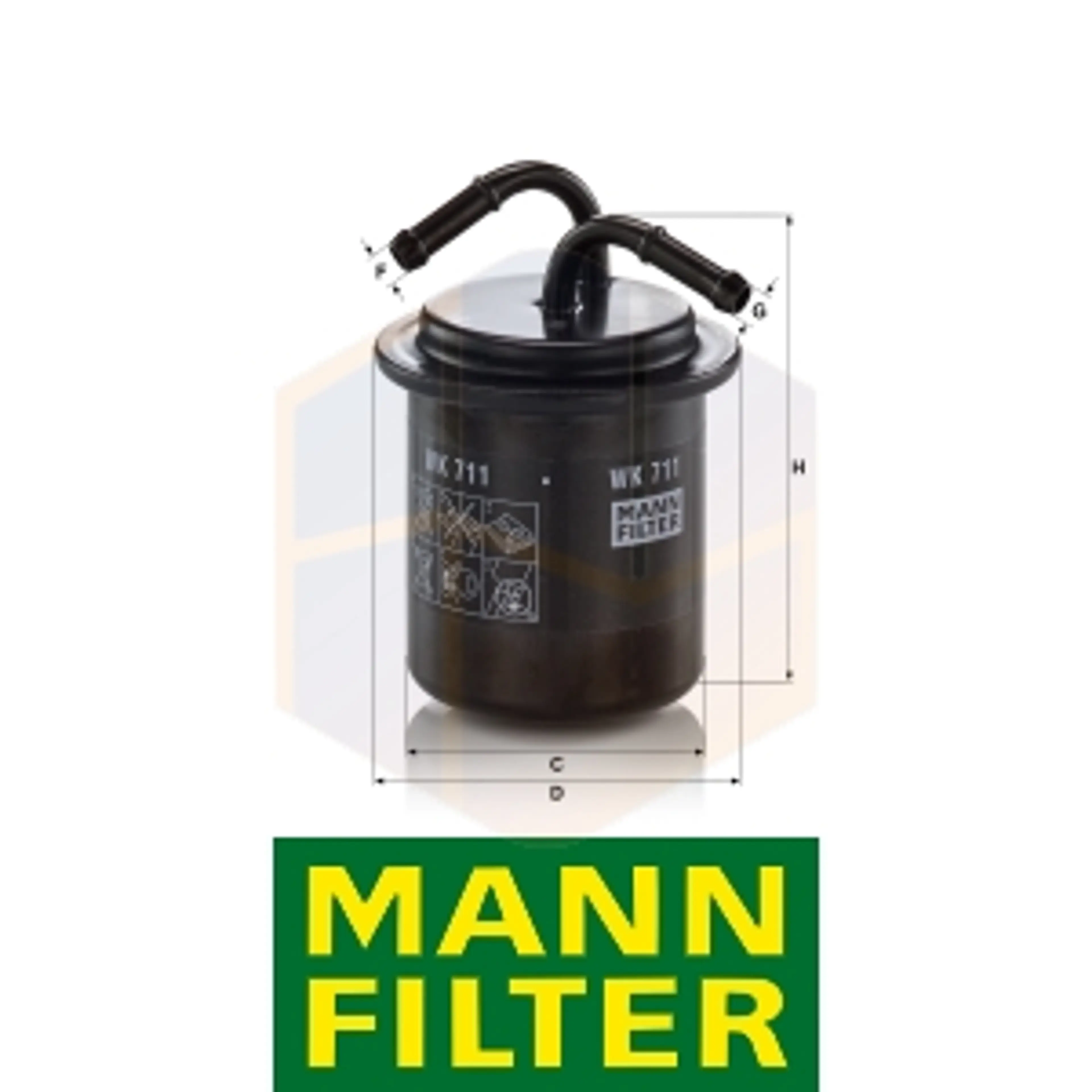 FILTRO COMBUSTIBLE WK 711 MANN