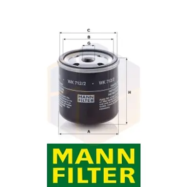 FILTRO COMBUSTIBLE WK 712/2 MANN