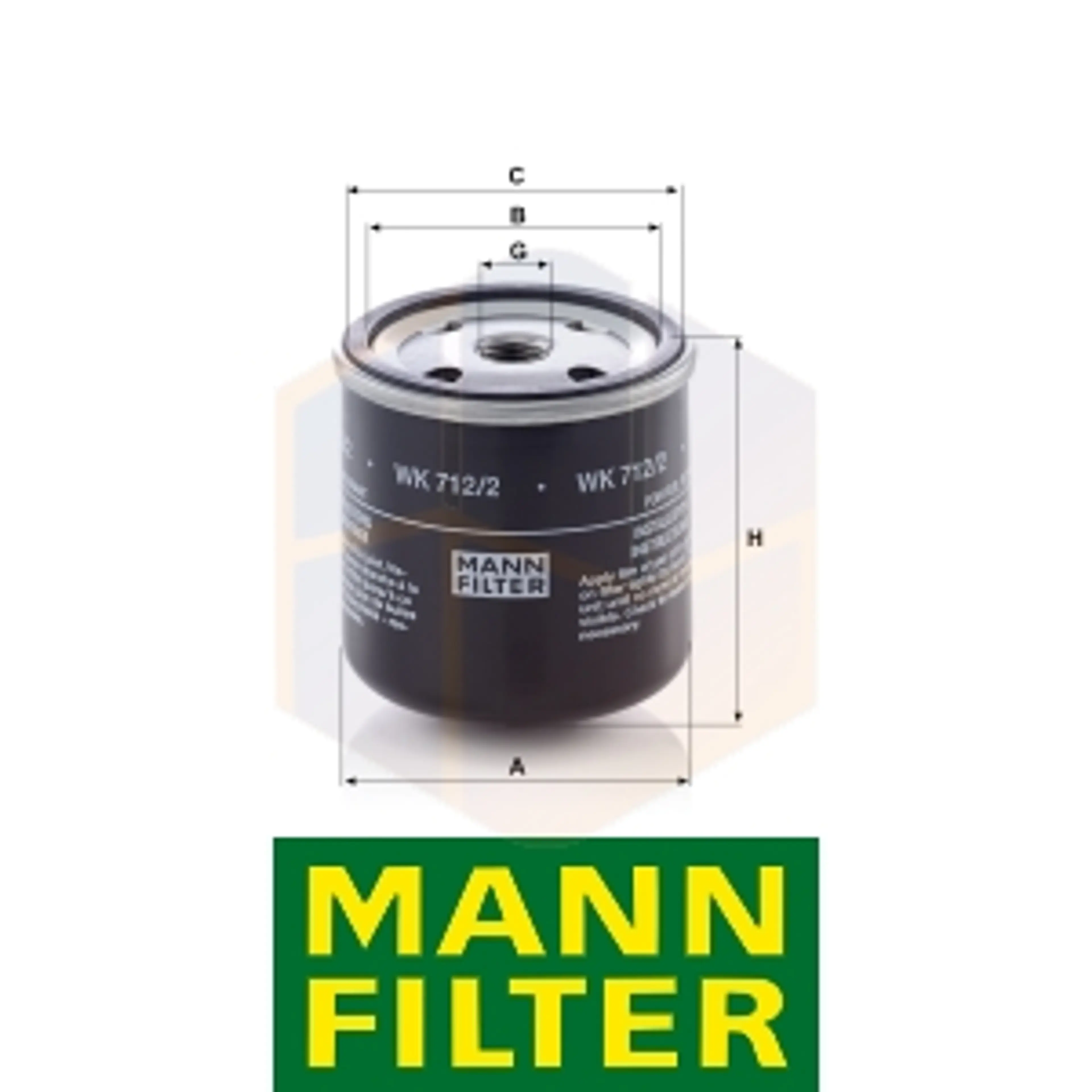 FILTRO COMBUSTIBLE WK 712/2 MANN