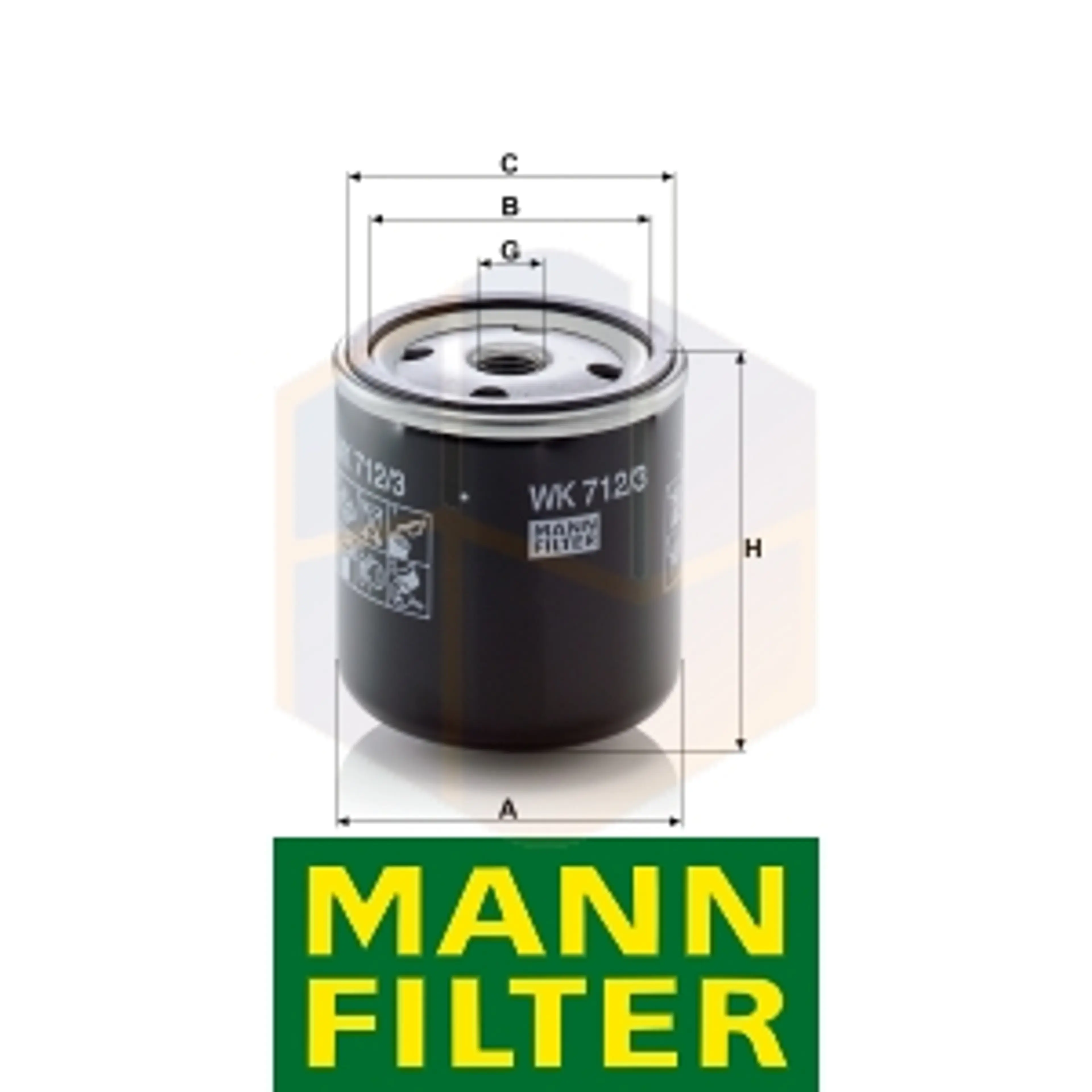 FILTRO COMBUSTIBLE WK 712/3 MANN