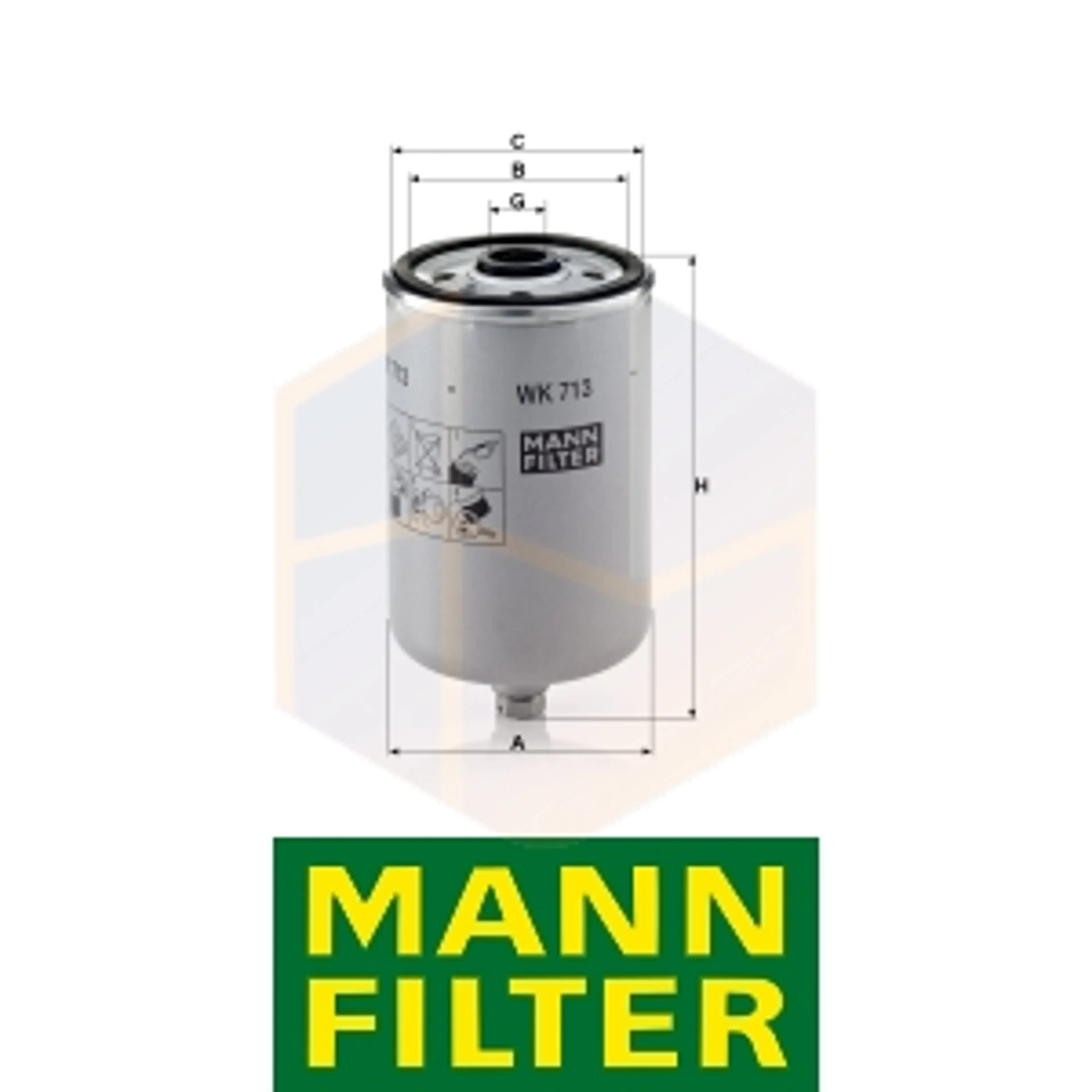 FILTRO COMBUSTIBLE WK 713 MANN