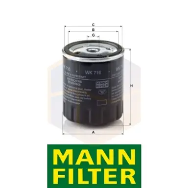 FILTRO COMBUSTIBLE WK 716 MANN
