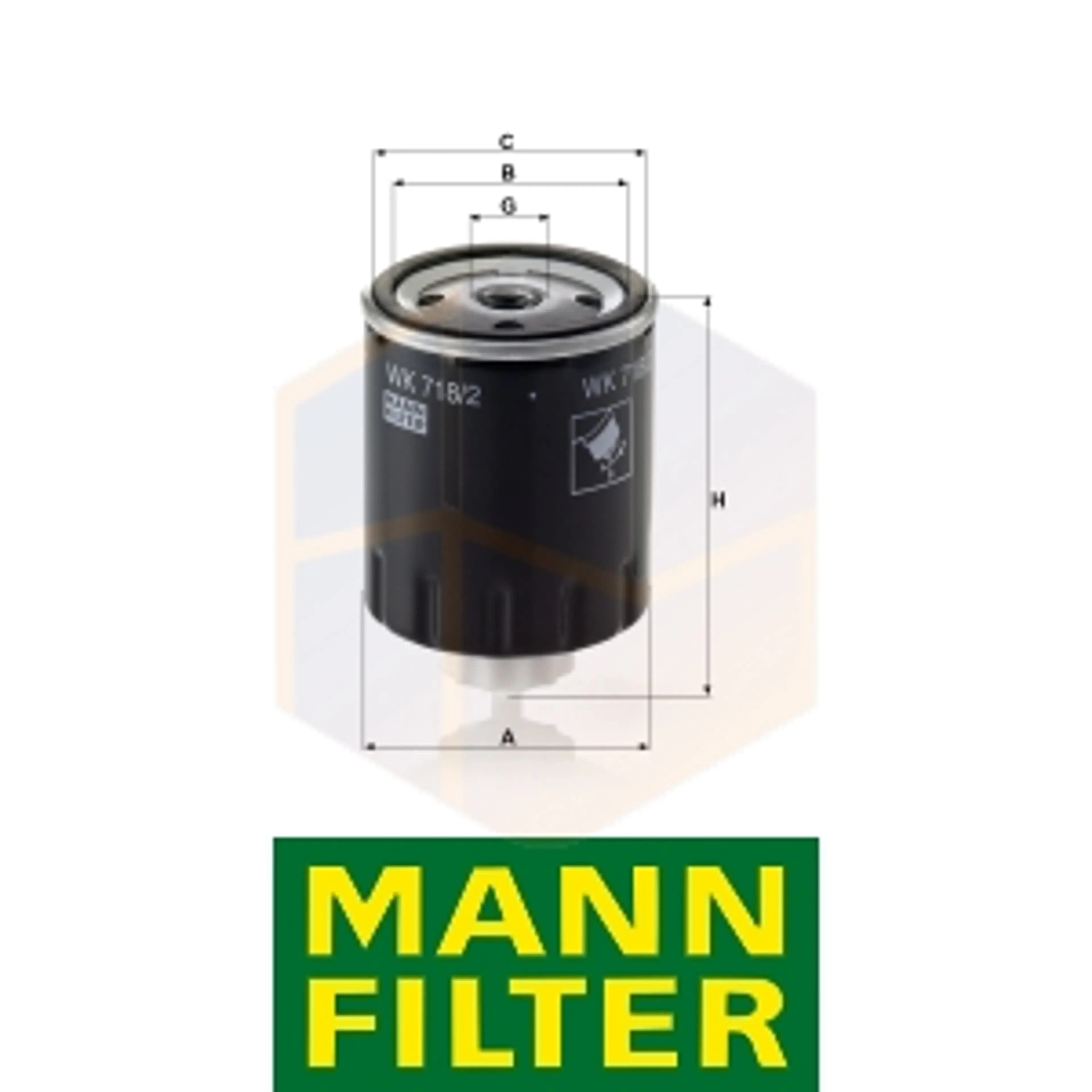 FILTRO COMBUSTIBLE WK 718/2 MANN