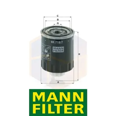 FILTRO COMBUSTIBLE WK 718/7 MANN