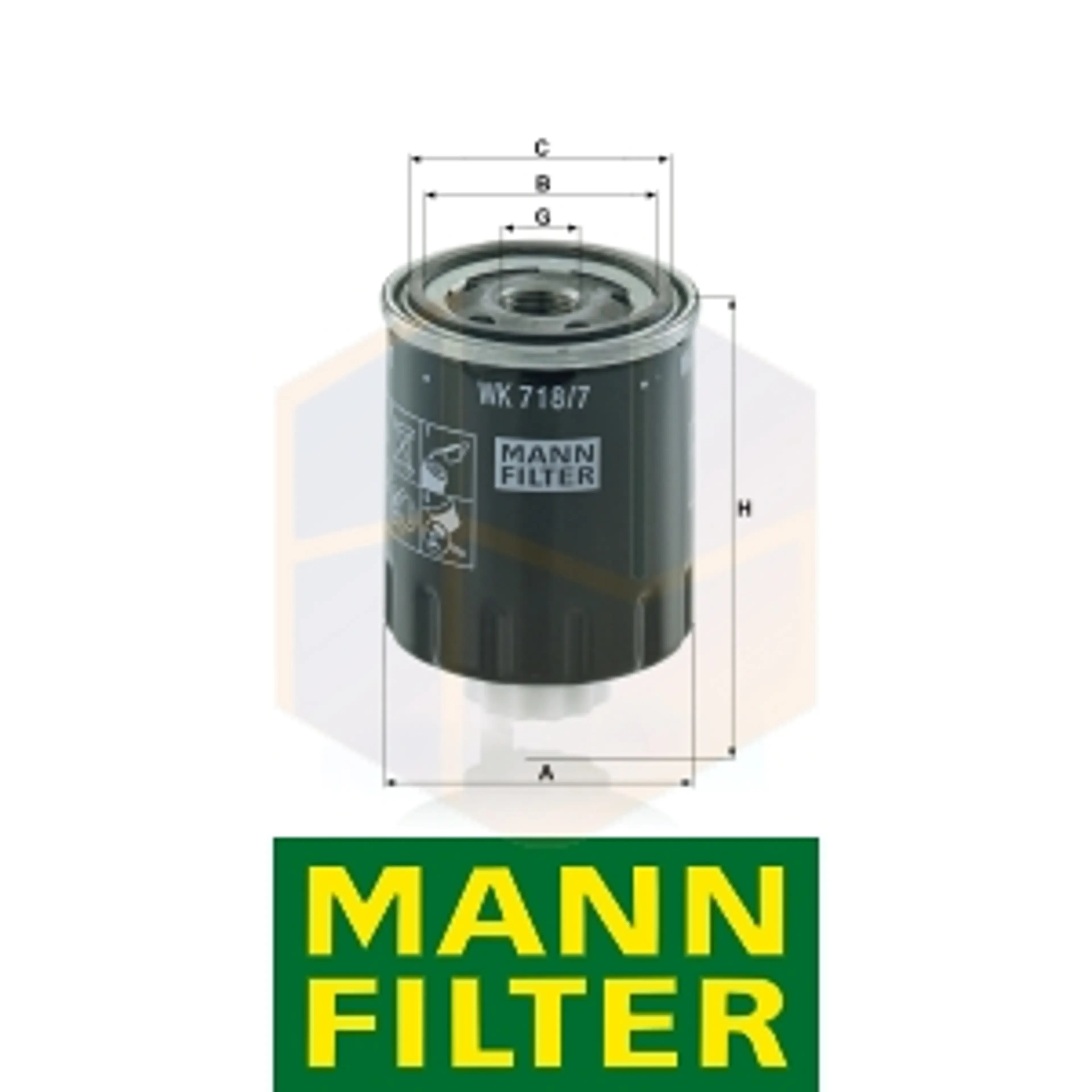 FILTRO COMBUSTIBLE WK 718/7 MANN