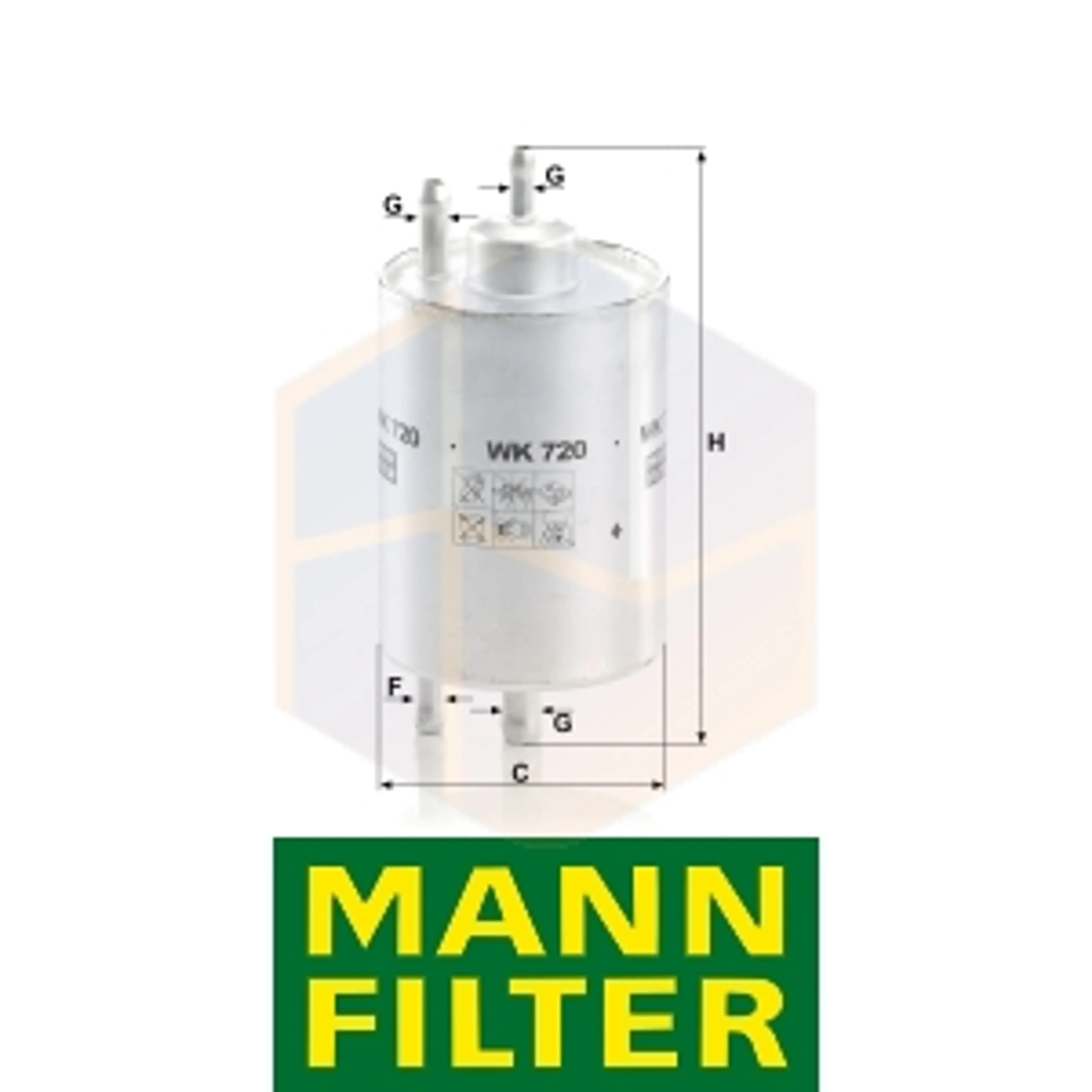 FILTRO COMBUSTIBLE WK 720 MANN