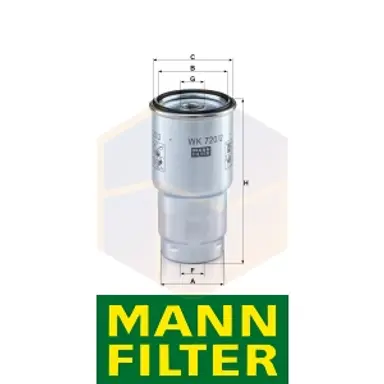 FILTRO COMBUSTIBLE WK 720/2 X MANN
