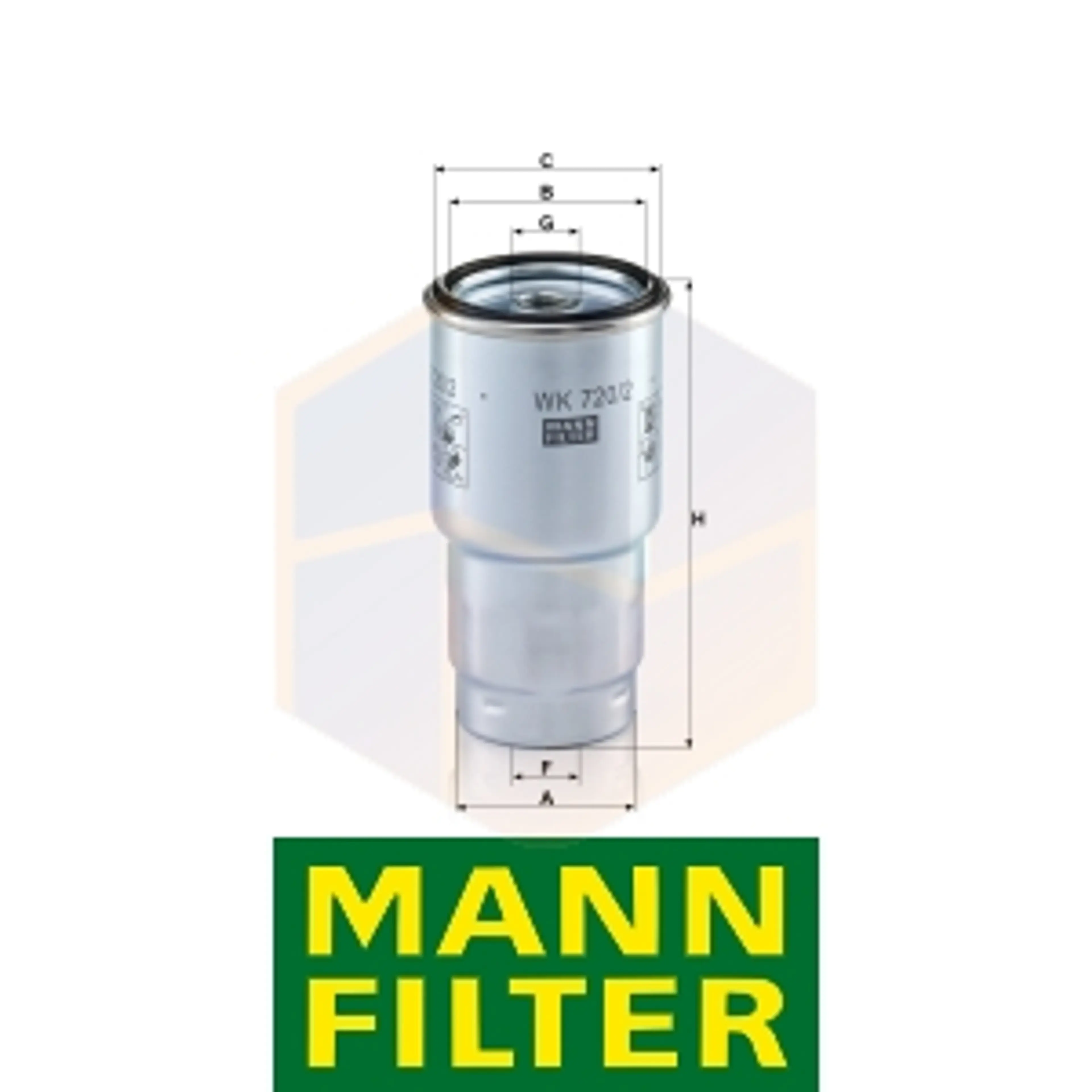 FILTRO COMBUSTIBLE WK 720/2 X MANN