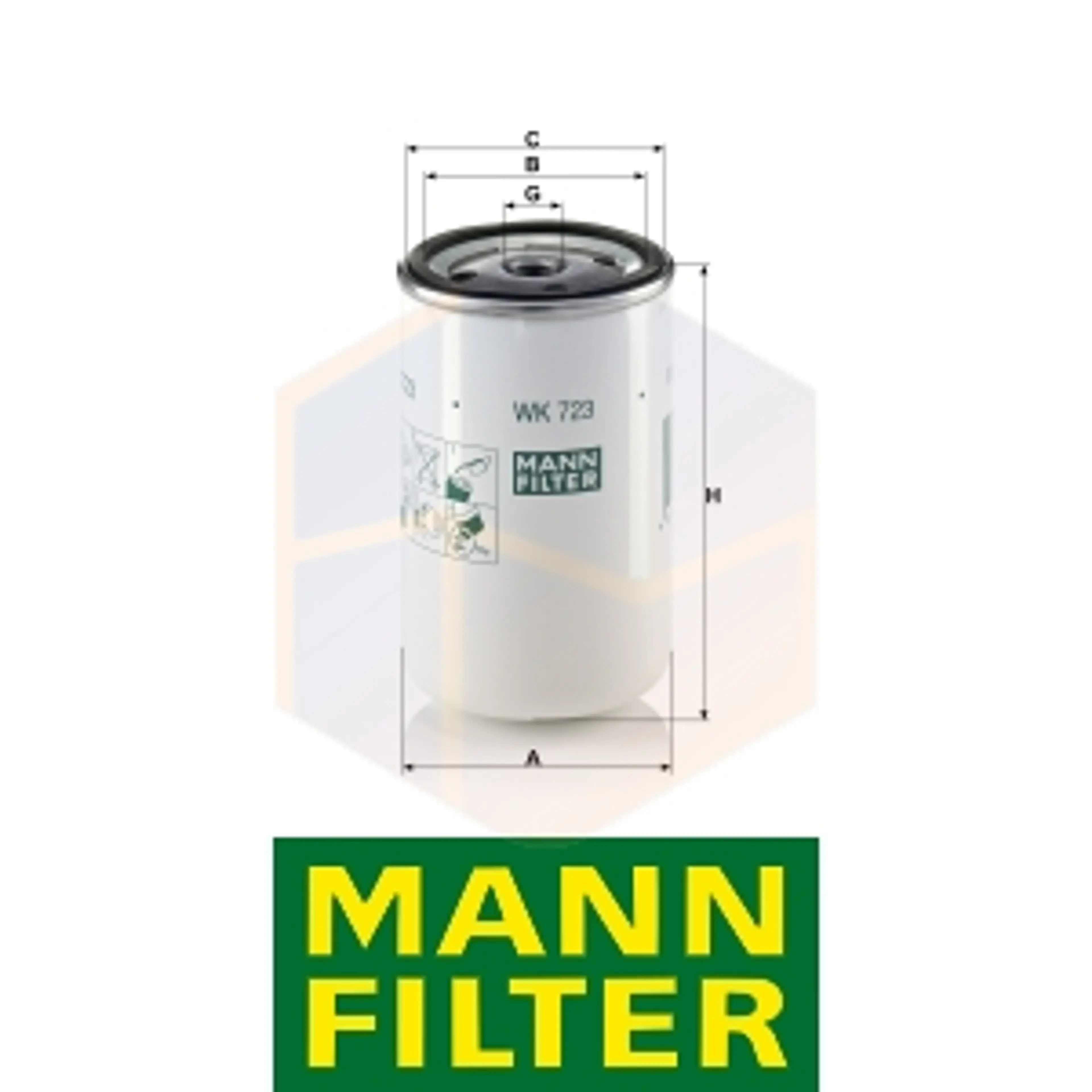 FILTRO COMBUSTIBLE WK 723 MANN
