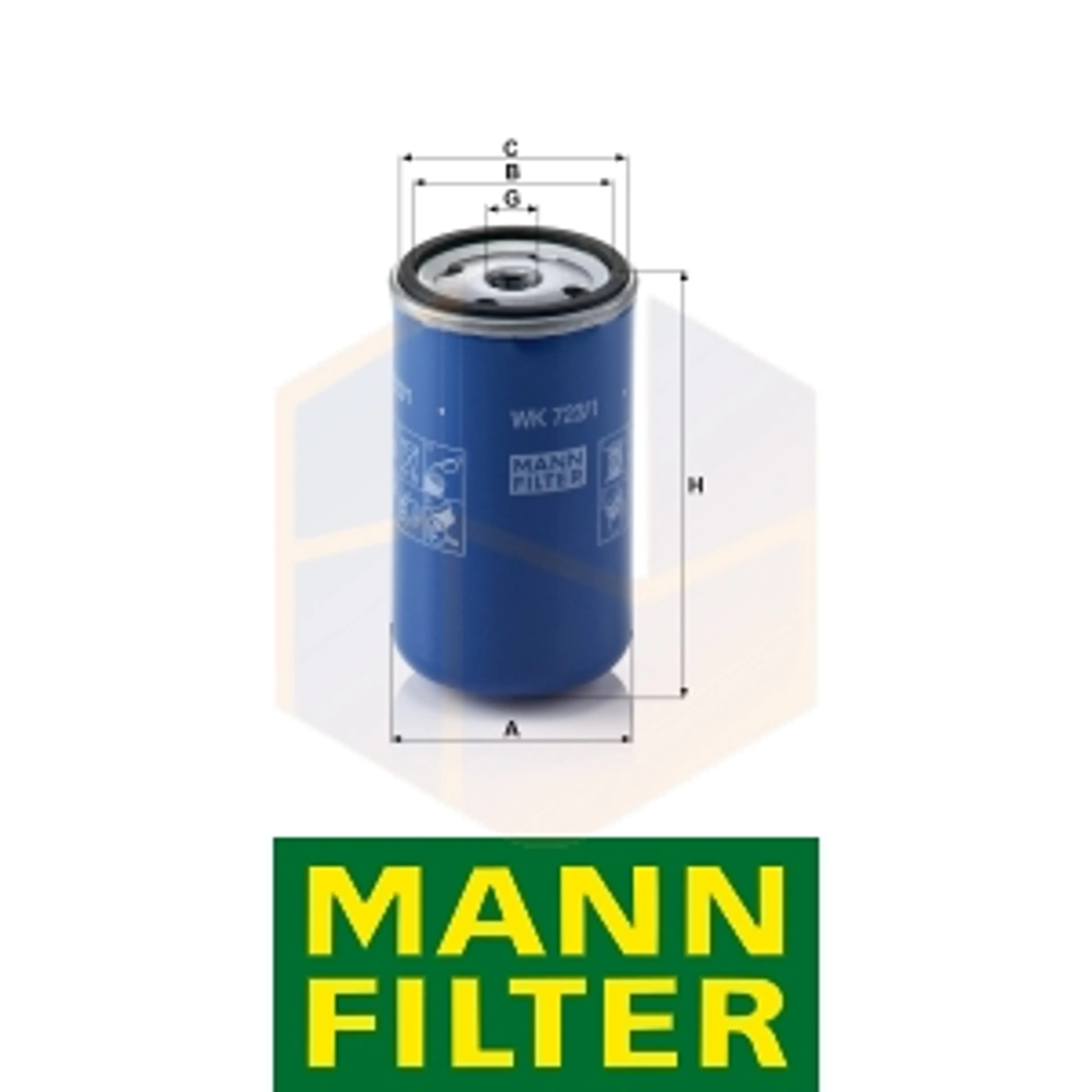 FILTRO COMBUSTIBLE WK 723/1 MANN