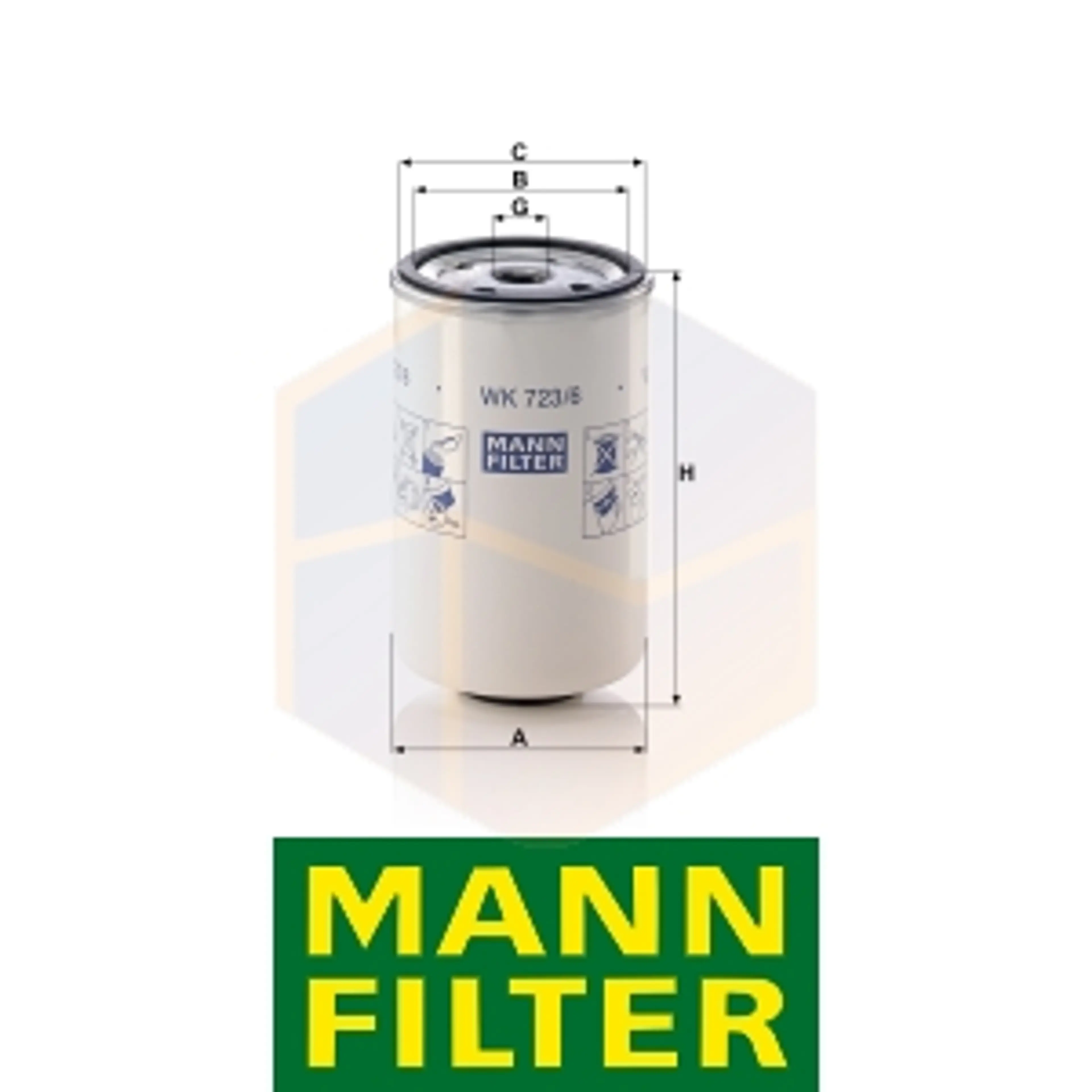 FILTRO COMBUSTIBLE WK 723/6 MANN