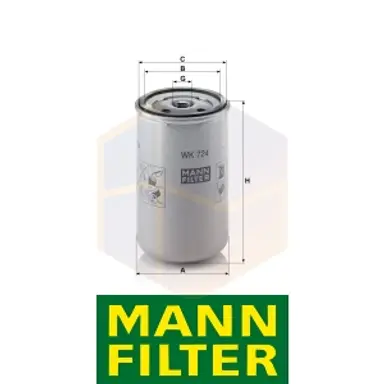 FILTRO COMBUSTIBLE WK 724 MANN