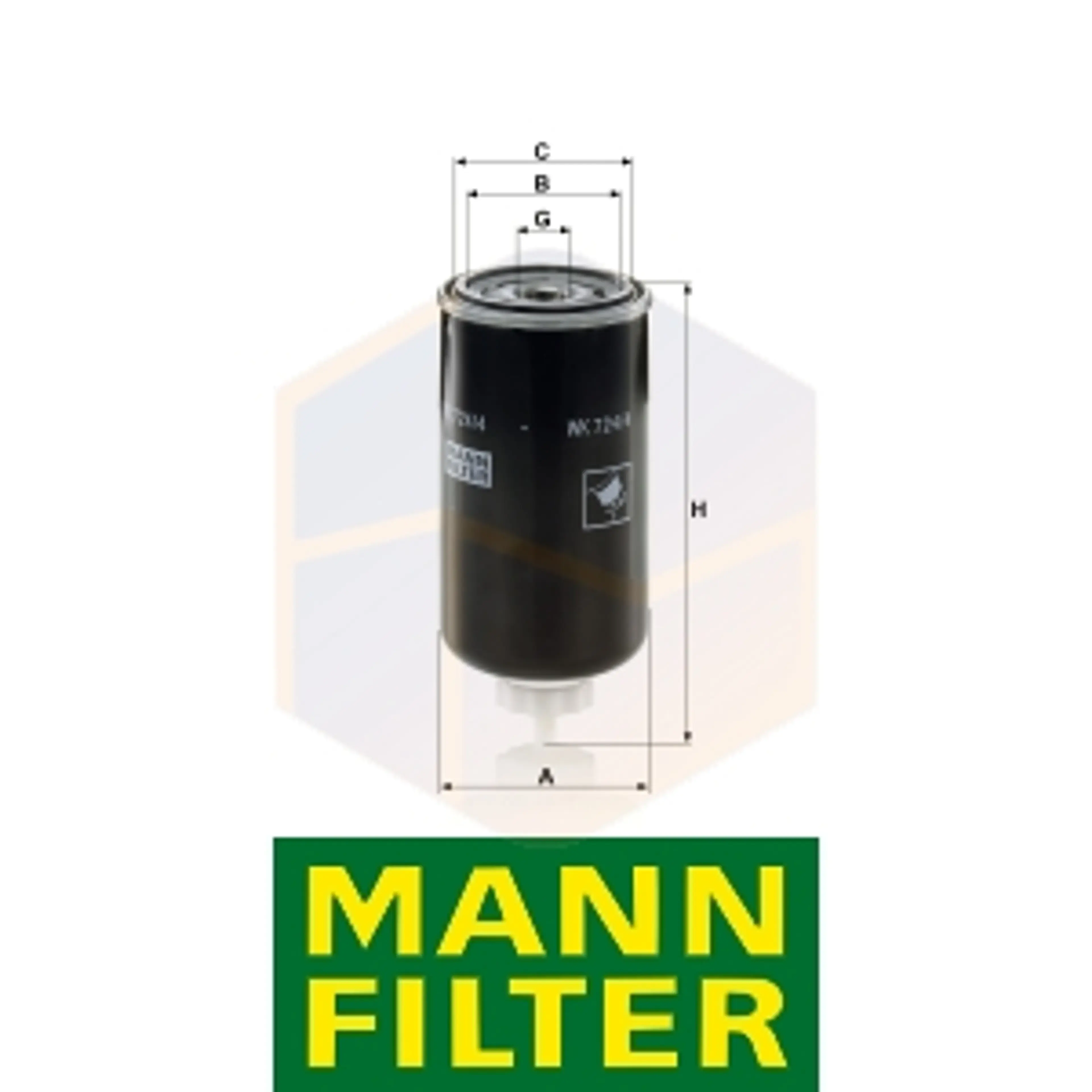 FILTRO COMBUSTIBLE WK 724/4 MANN