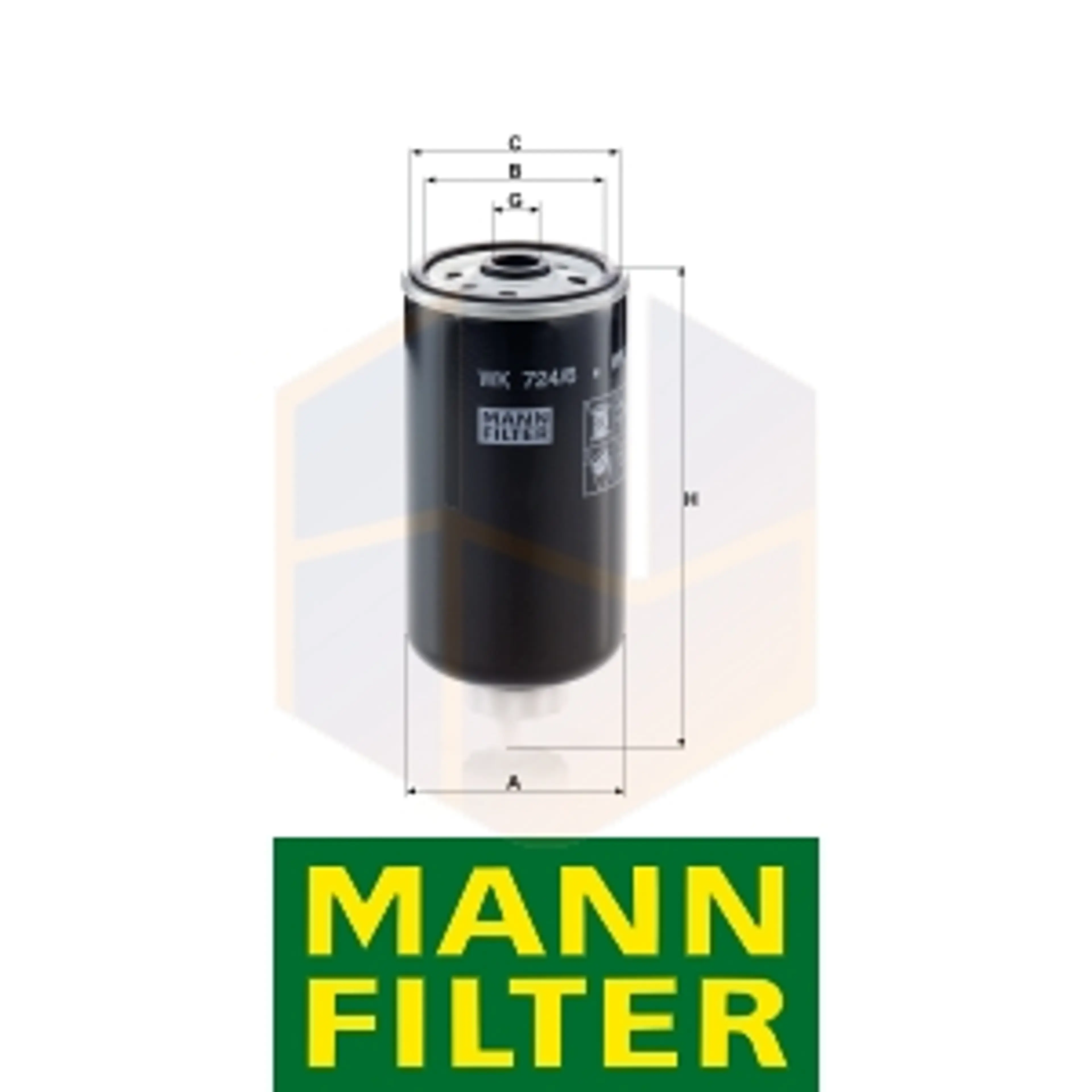 FILTRO COMBUSTIBLE WK 724/6 MANN