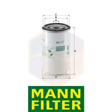 FILTRO COMBUSTIBLE WK 727 MANN