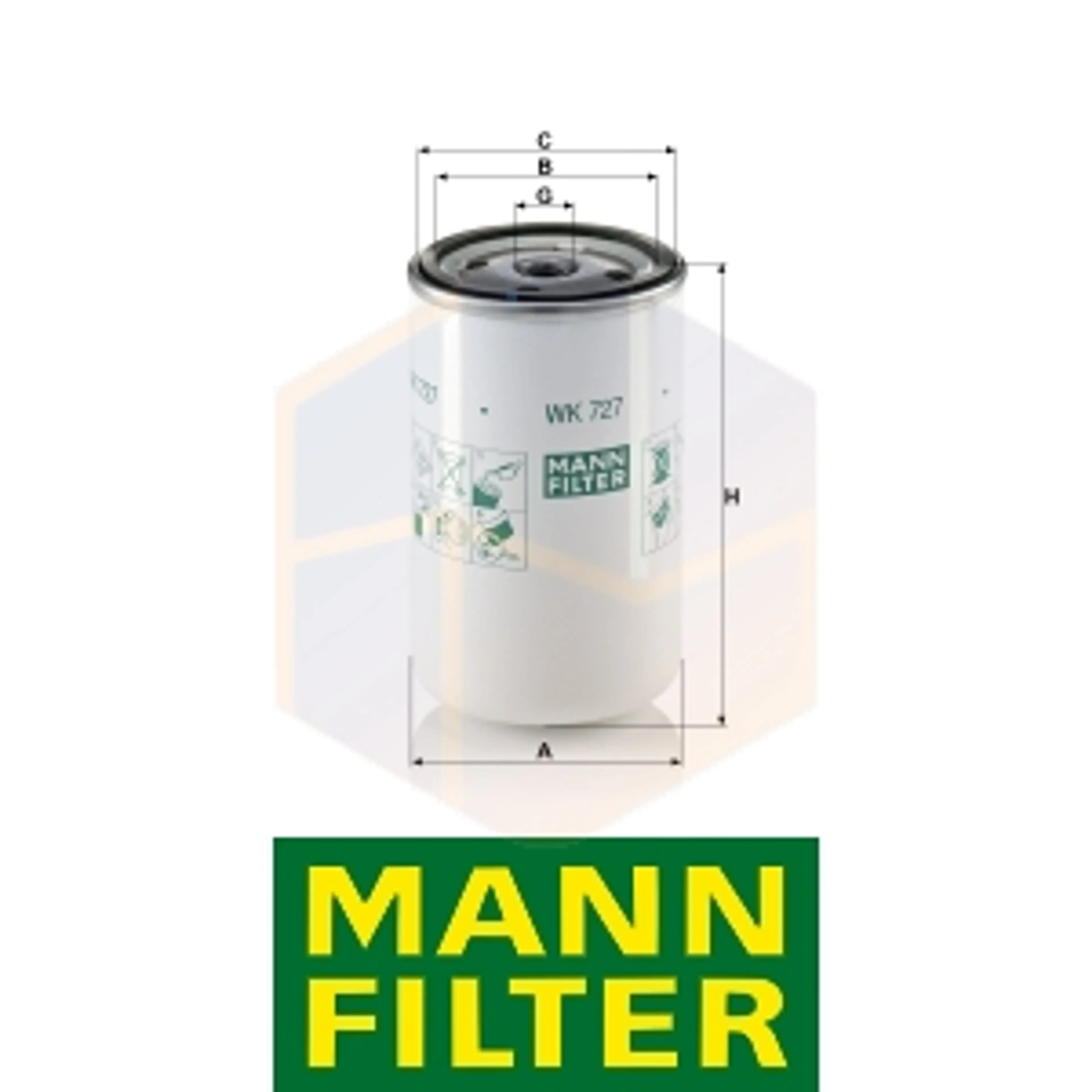 FILTRO COMBUSTIBLE WK 727 MANN