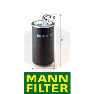 FILTRO COMBUSTIBLE WK 728 MANN