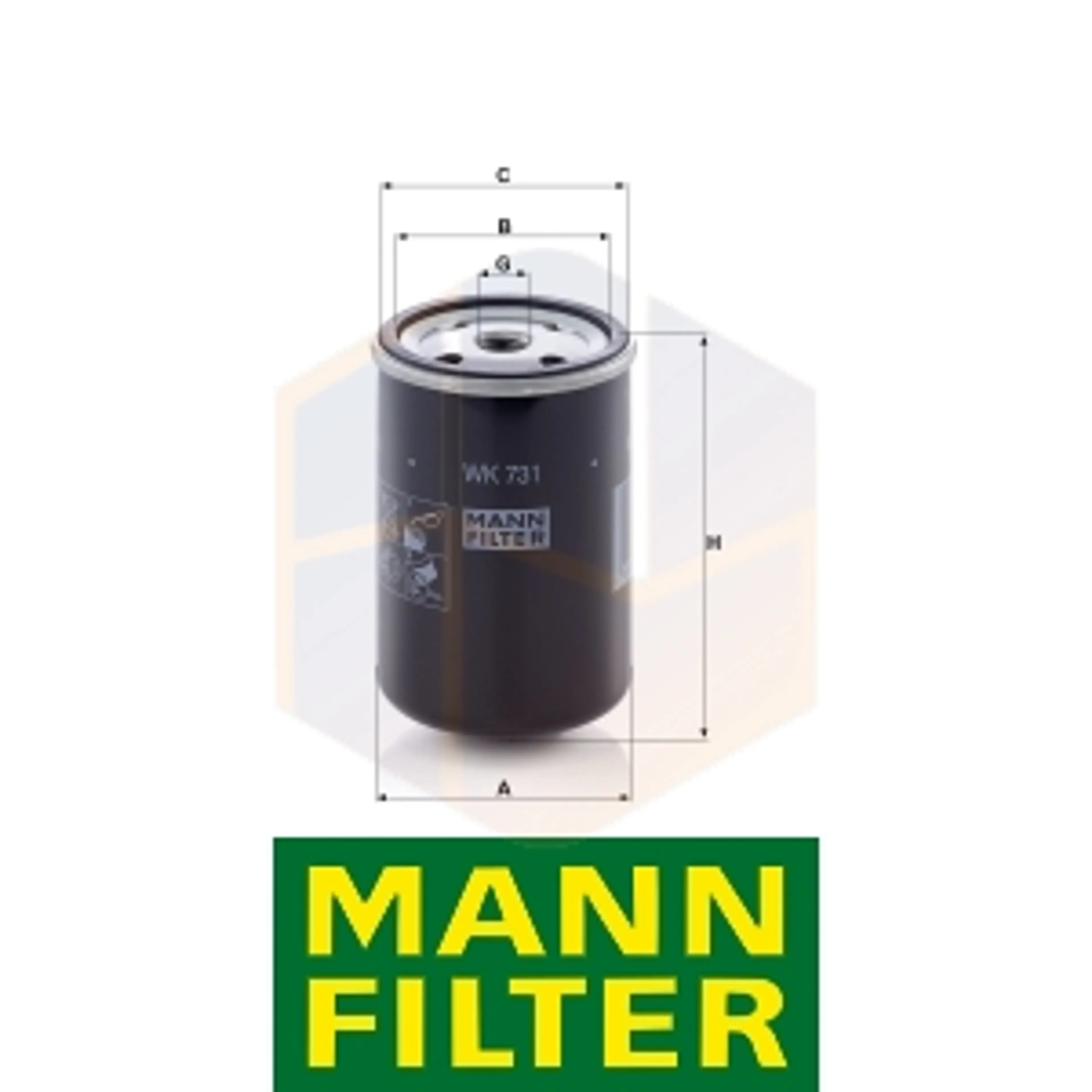 FILTRO COMBUSTIBLE WK 731 MANN