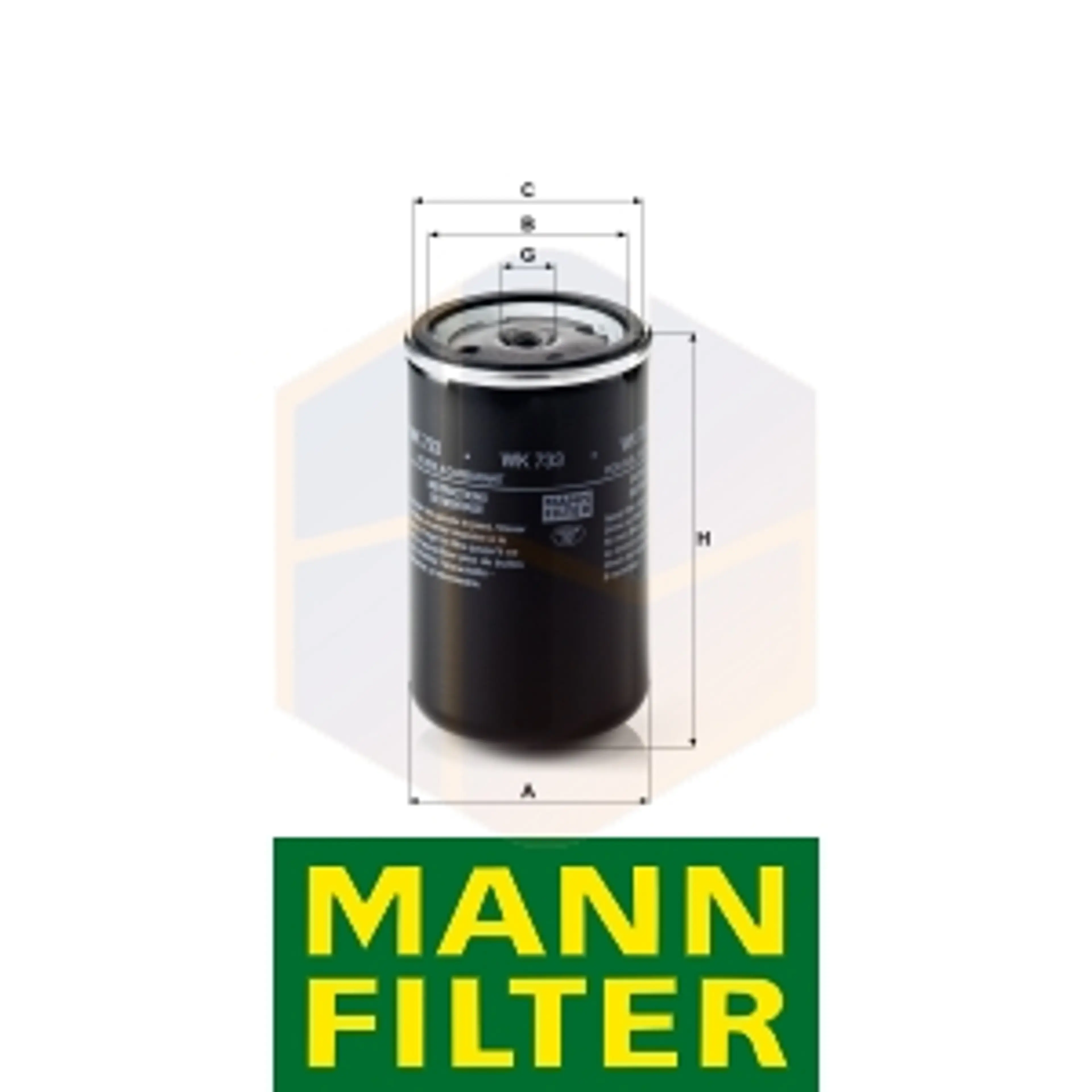 FILTRO COMBUSTIBLE WK 733 MANN